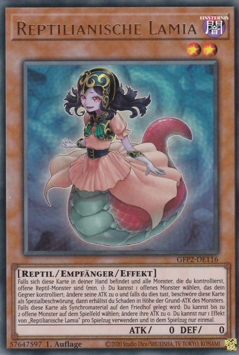 Reptilianische Lamia - GFP2-DE116 - Ultra Rare - Deutsch - 1. Auflage - Ghosts From the Past: The 2nd Haunting
