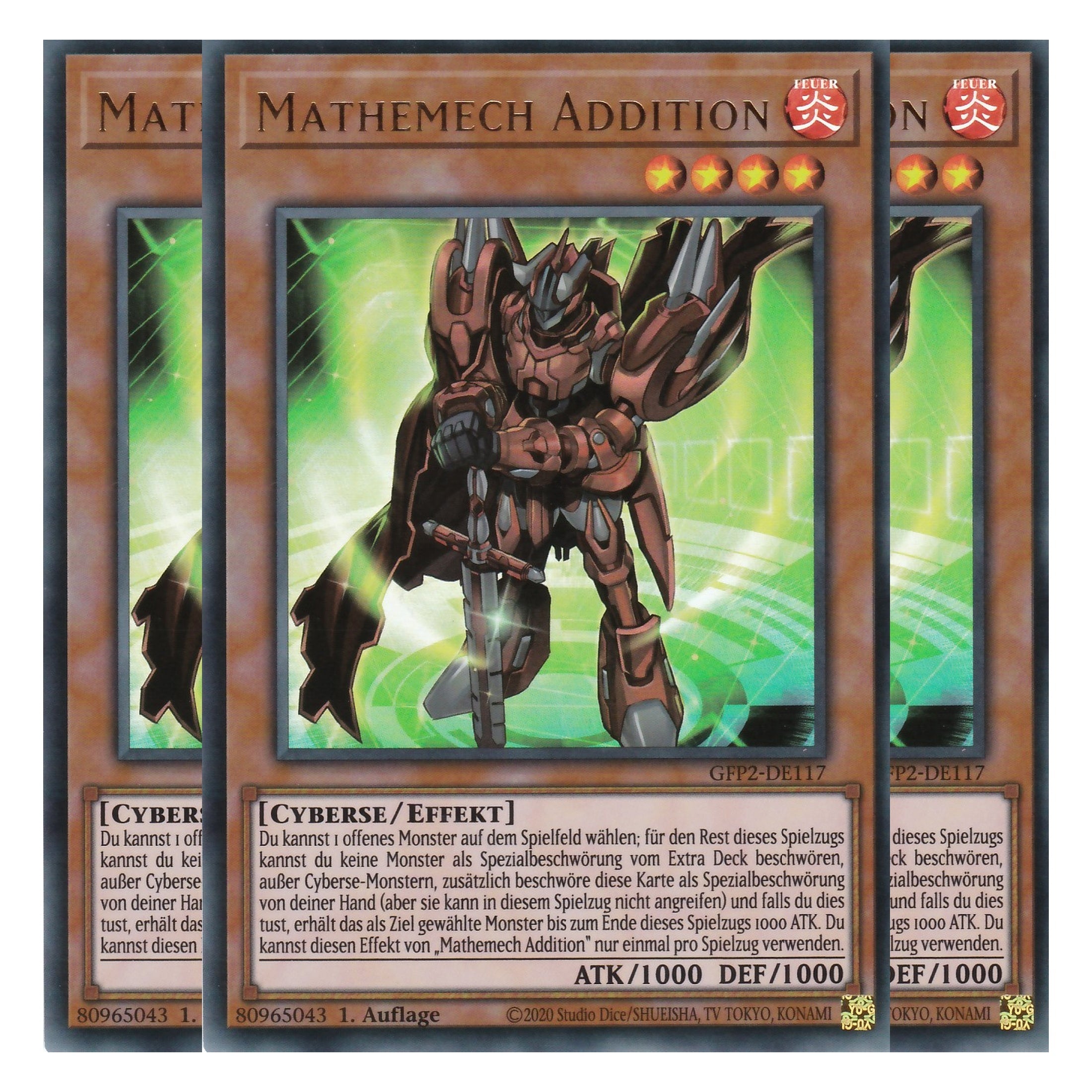 Mathemech Addition - GFP2-DE117 - Ultra Rare - Deutsch - 1. Auflage - Ghost from the Past II The Second Hunting - Yu-Gi-Oh! - Playset (3 Kopien)