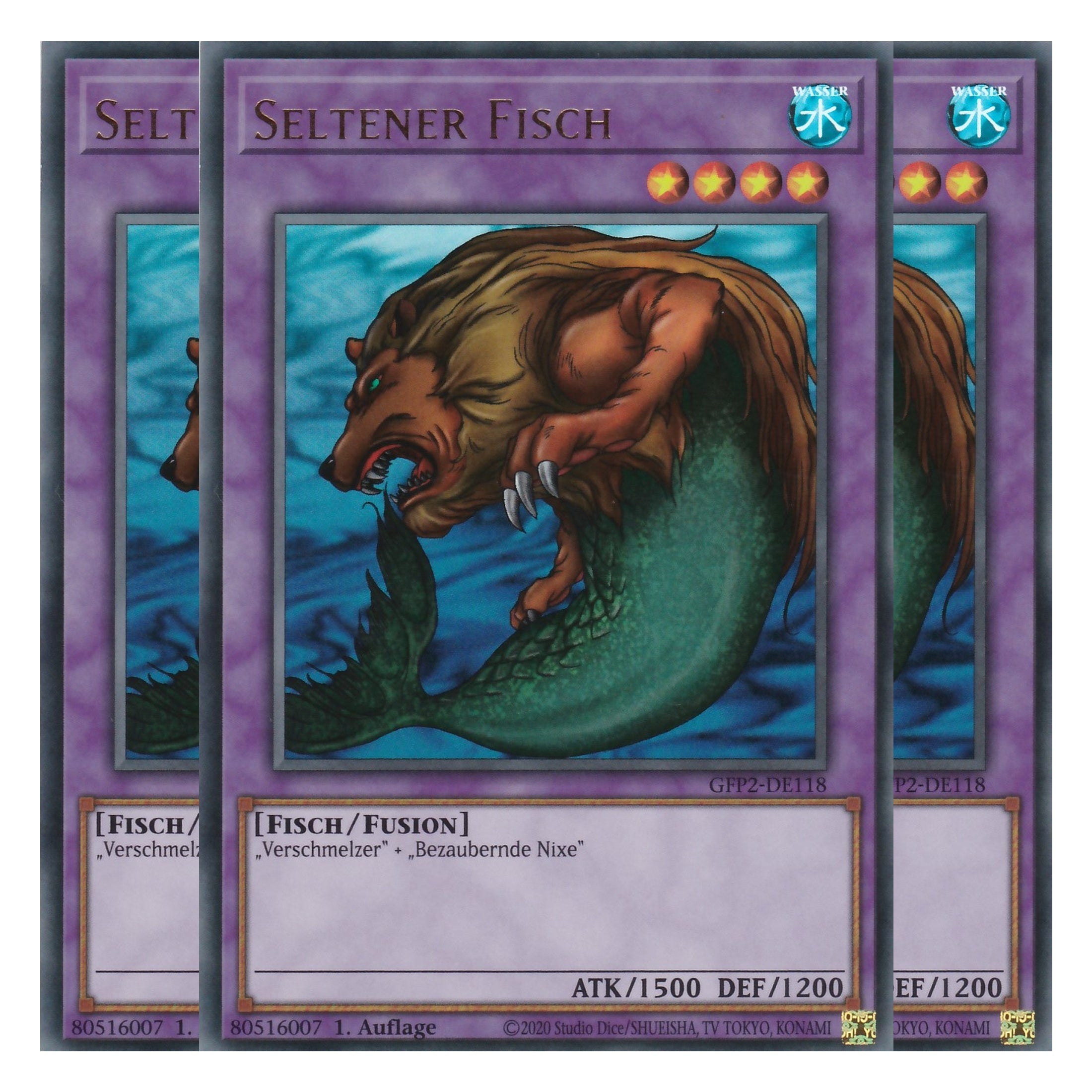 Seltener Fisch - GFP2-DE118 - Ultra Rare - Deutsch - 1. Auflage - Ghost from the Past II The Second Hunting - Yu-Gi-Oh! - Playset (3 Kopien)