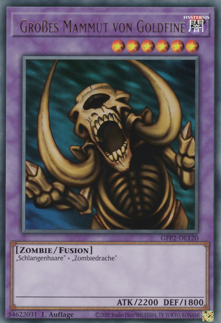 Großes Mammut von Goldfine - GFP2-DE120 - Ultra Rare - Deutsch - 1. Auflage - Ghosts From the Past: The 2nd Haunting