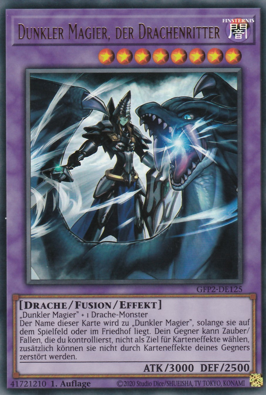 Dunkler Magier, der Drachenritter - GFP2-DE125 - Ultra Rare - Deutsch - 1. Auflage - Ghosts From the Past: The 2nd Haunting
