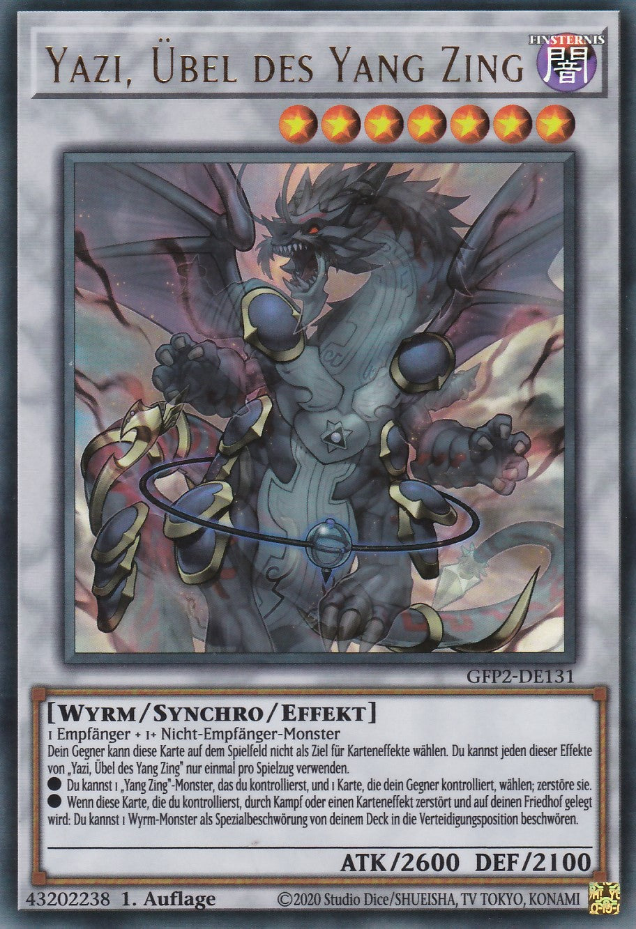 Yazi, Übel des Yang Zing - GFP2-DE131 - Ultra Rare - Deutsch - 1. Auflage - Ghosts From the Past: The 2nd Haunting