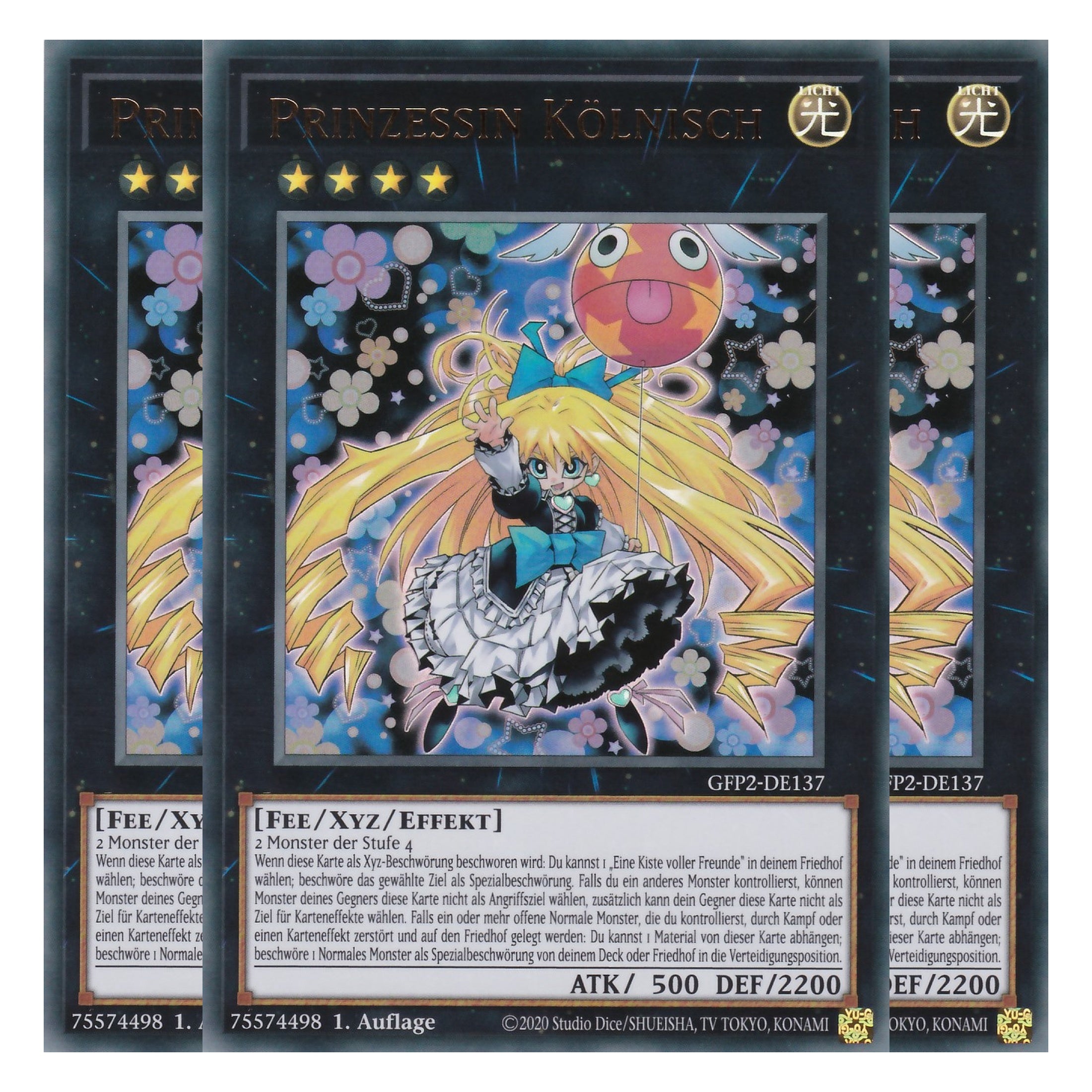 Prinzessin Kölnisch - GFP2-DE137 - Ultra Rare - Deutsch - 1. Auflage - Ghost from the Past II The Second Hunting - Yu-Gi-Oh! - Playset (3 Kopien)