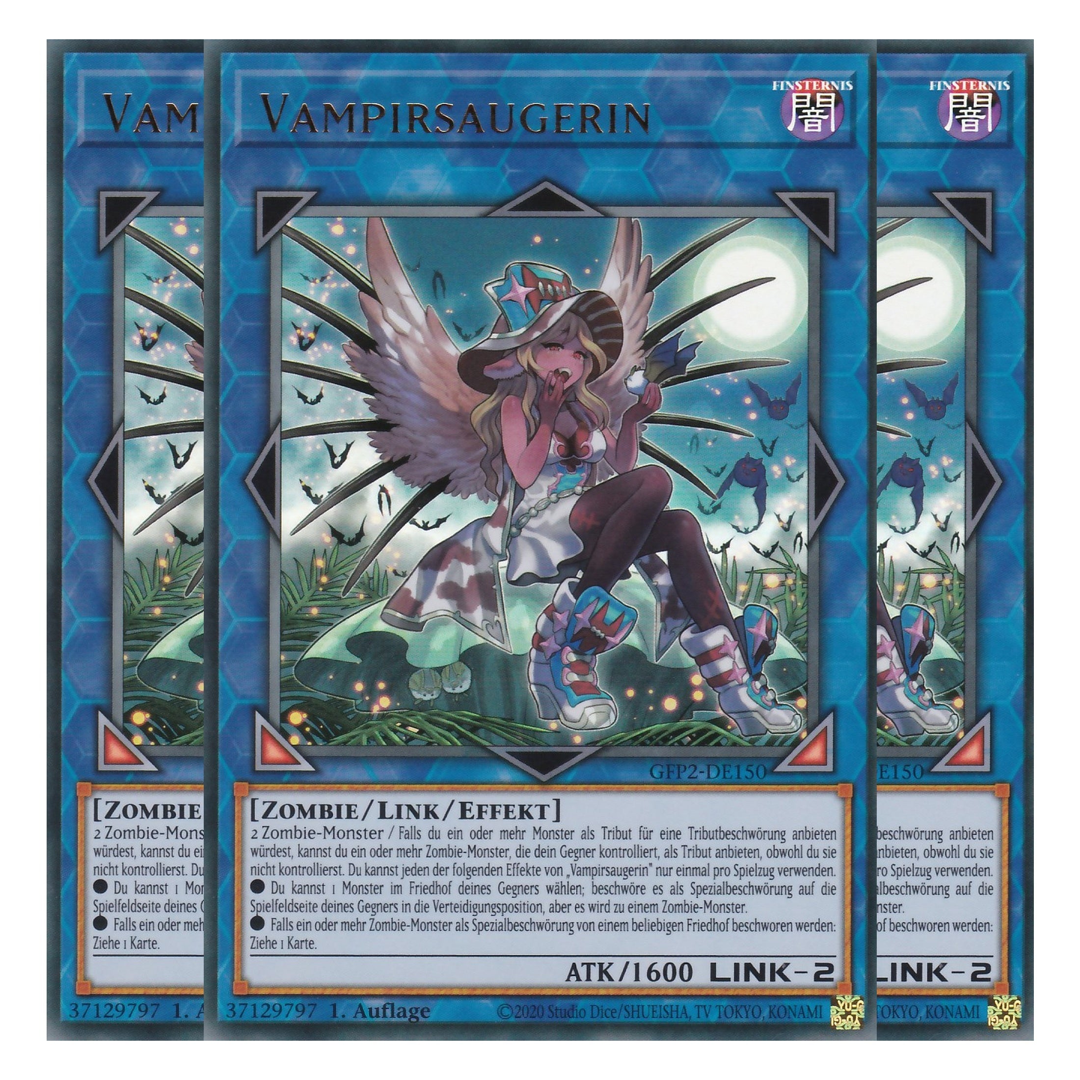 Vampirsaugerin - GFP2-DE150 - Ultra Rare - Deutsch - 1. Auflage - Ghost from the Past II The Second Hunting - Yu-Gi-Oh! - Playset (3 Kopien)