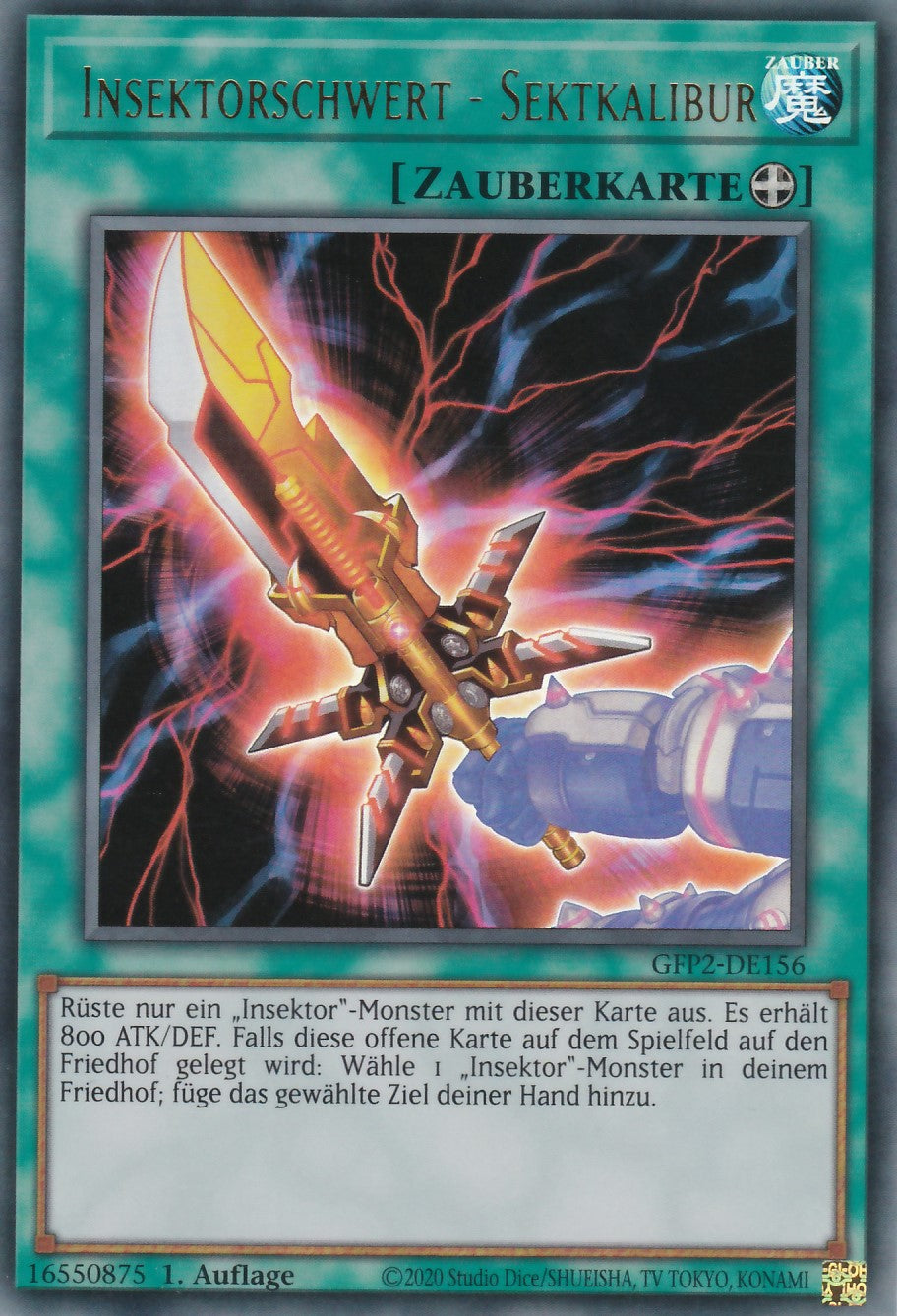 Insektorschwert - Sektkalibur - GFP2-DE156 - Ultra Rare - Deutsch - 1. Auflage - Ghosts From the Past: The 2nd Haunting