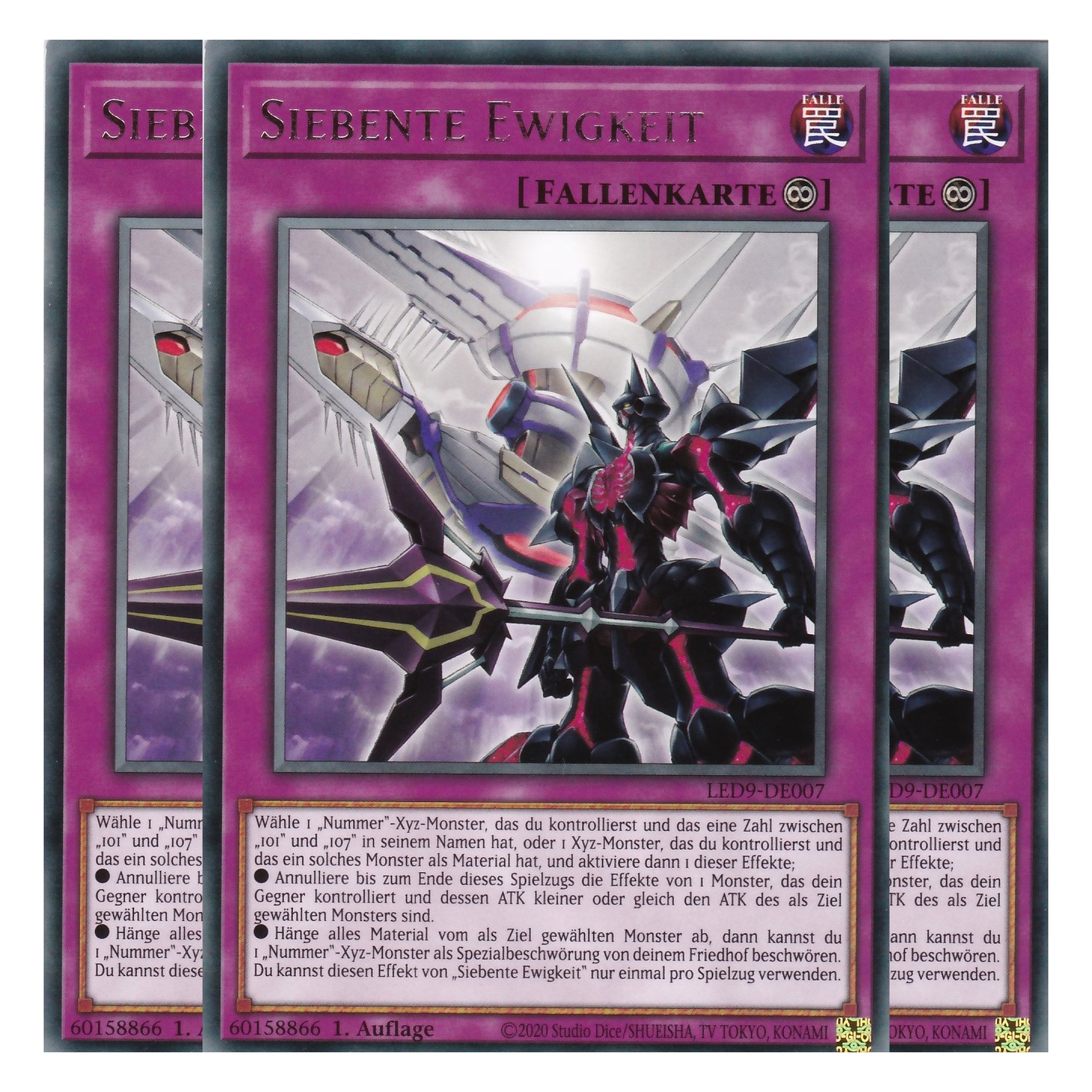 Siebente Ewigkeit - LED9-DE007 - Rare - Deutsch - 1. Auflage - Legendary Duelists: Duels From the Deep - Playset (3 Kopien)