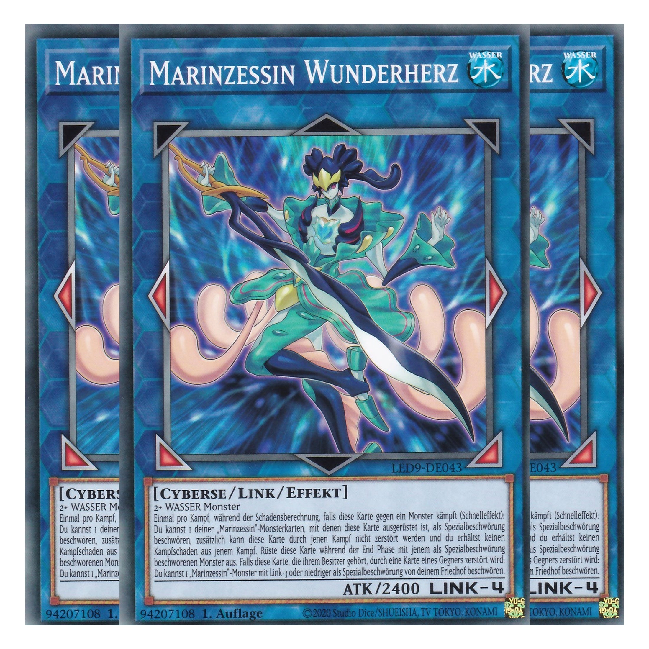 Marinzessin Wunderherz - LED9-DE043 - Common - Deutsch - 1. Auflage - Legendary Duelists: Duels From the Deep - Playset (3 Kopien)