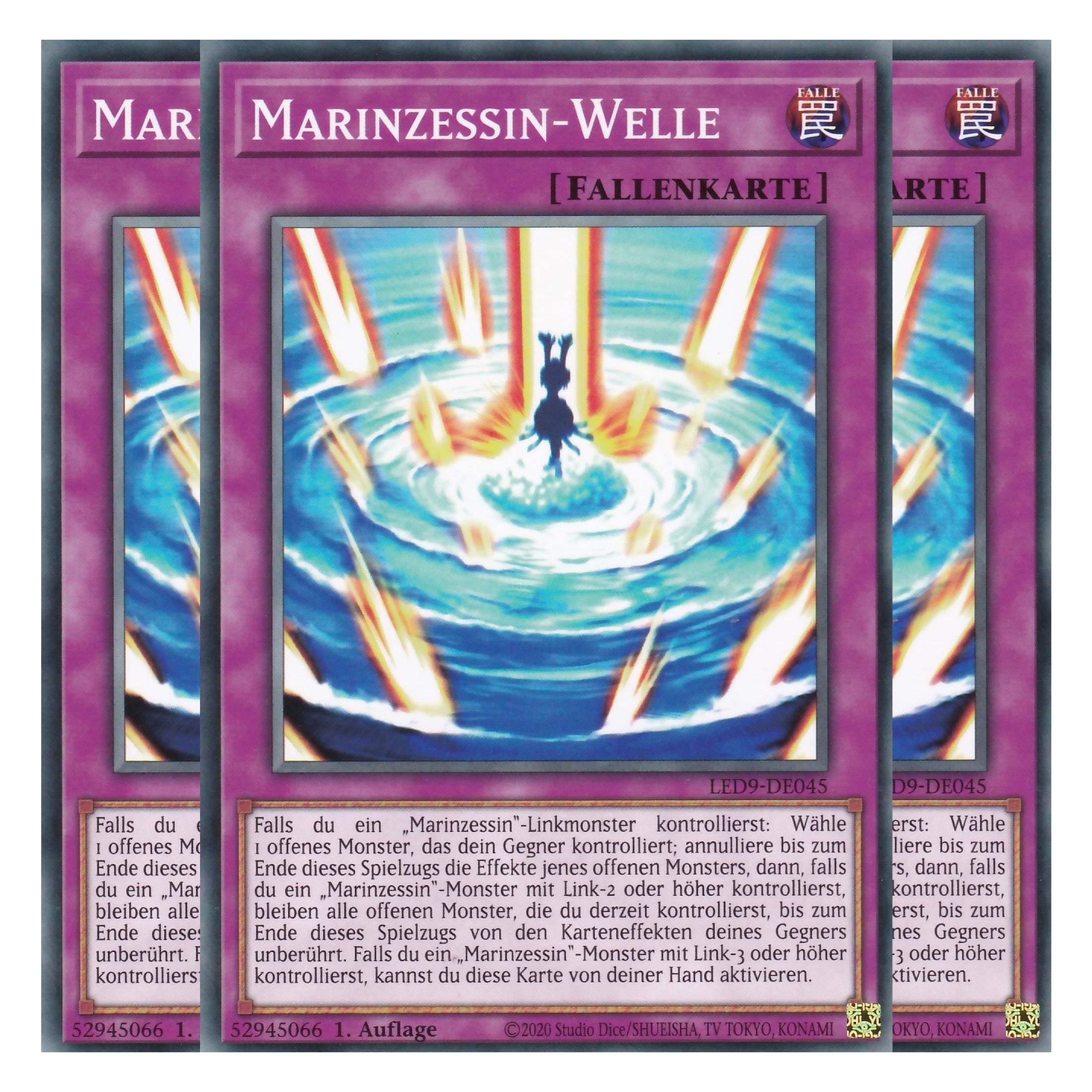 Marinzessin-Welle - LED9-DE045 - Common - Deutsch - 1. Auflage - Legendary Duelists: Duels From the Deep - Playset (3 Kopien)
