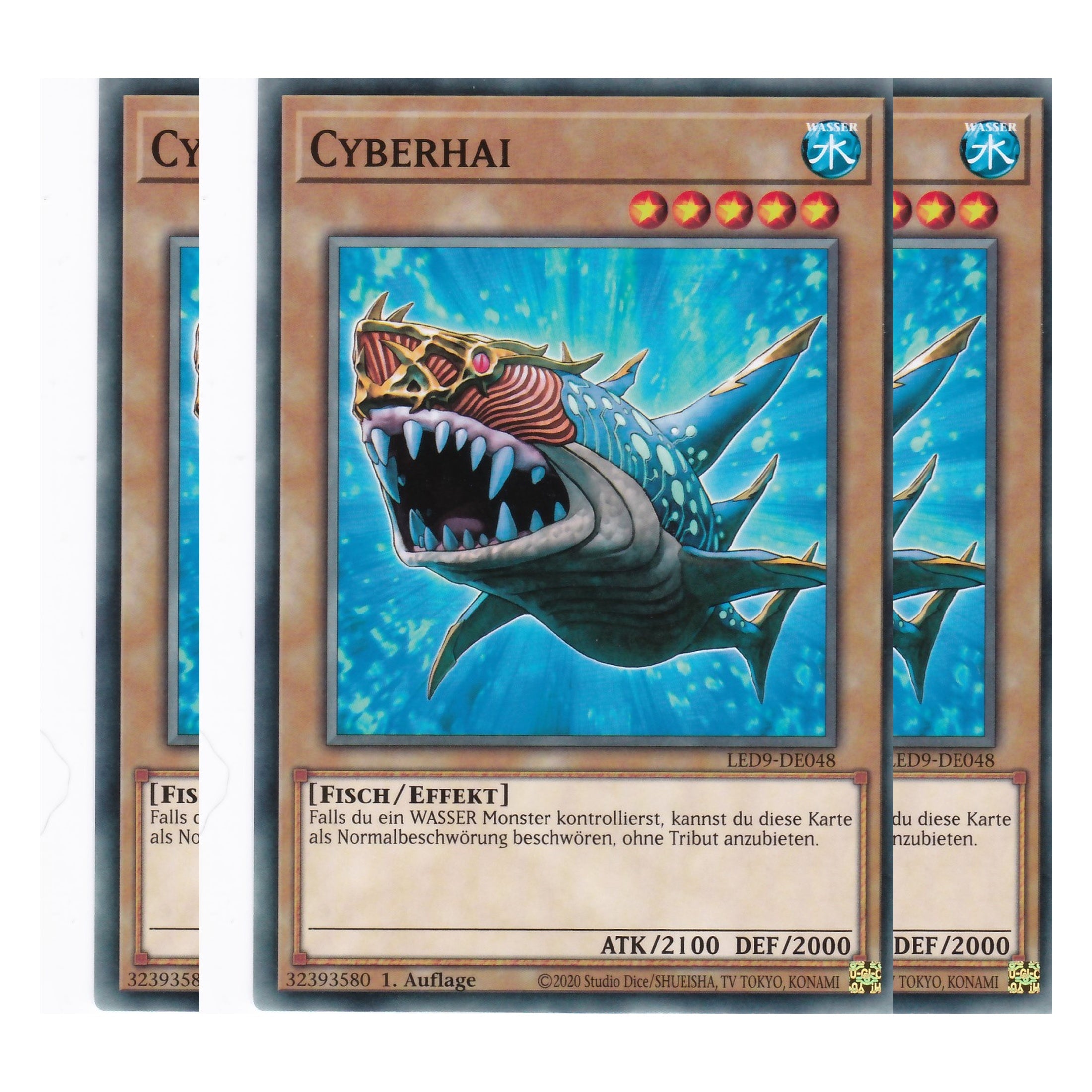 Cyberhai - LED9-DE048 - Common - Deutsch - 1. Auflage - Legendary Duelists: Duels From the Deep - Playset (3 Kopien)