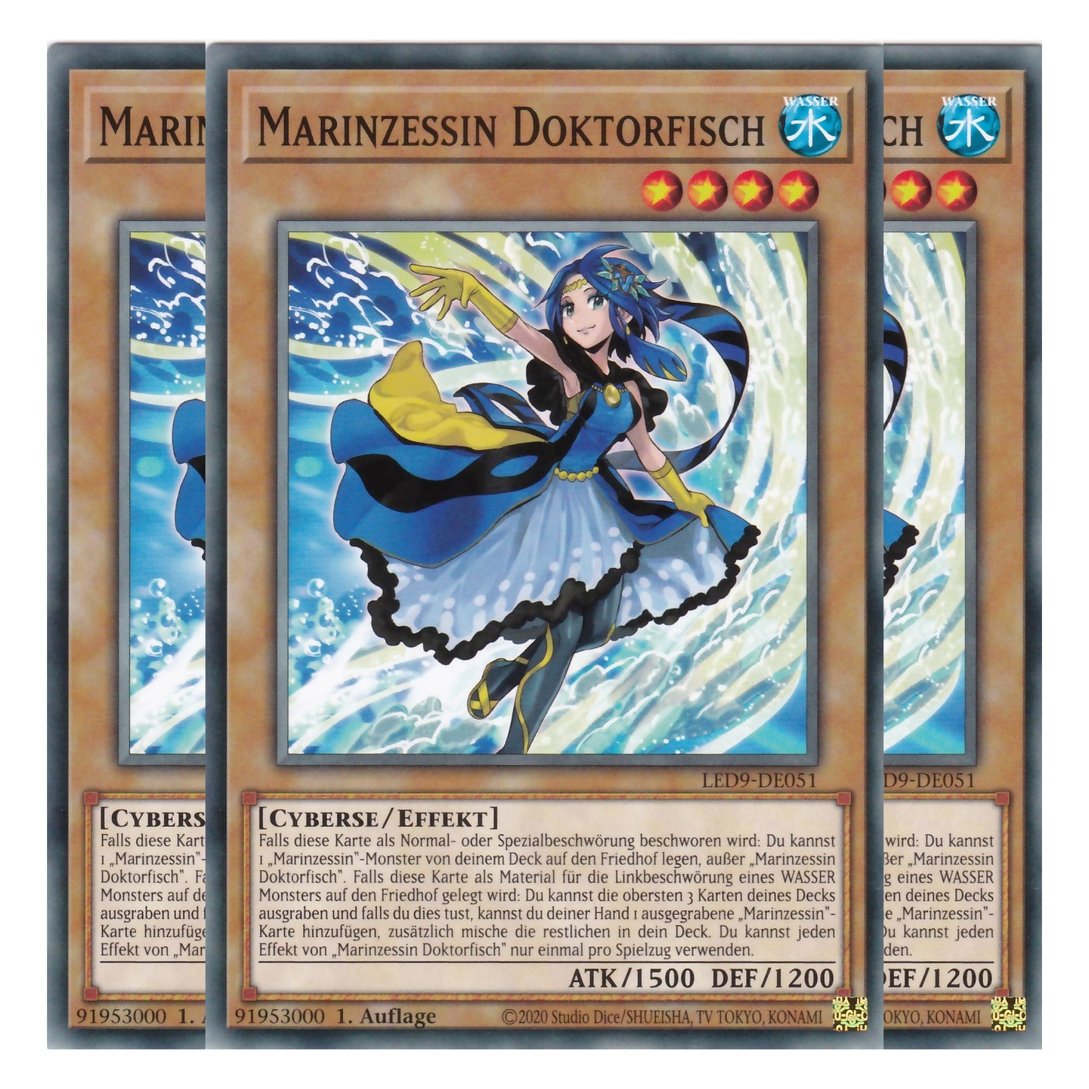 Marinzessin Doktorfisch - LED9-DE051 - Common - Deutsch - 1. Auflage - Legendary Duelists: Duels From the Deep - Playset (3 Kopien)