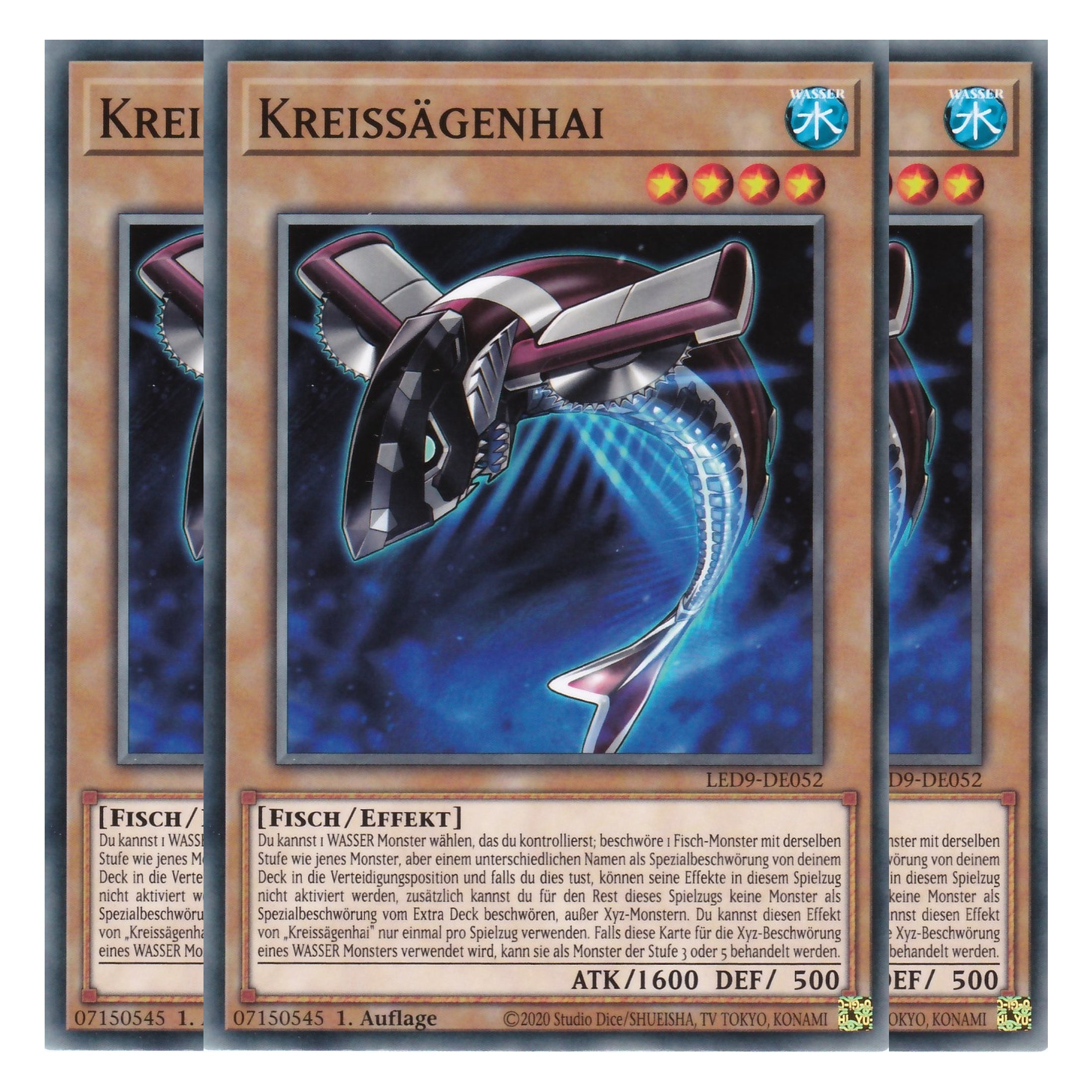 Kreissägenhai - LED9-DE052 - Common - Deutsch - 1. Auflage - Legendary Duelists: Duels From the Deep - Playset (3 Kopien)