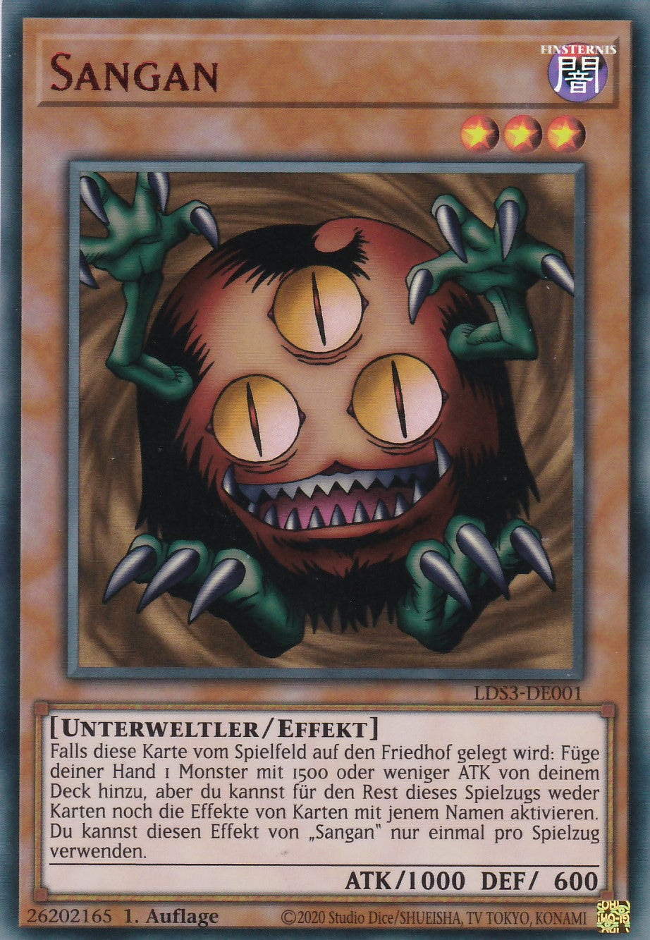Sangan - LDS3-DE001 - Ultra Rare - Deutsch - 1. Auflage - Legendary Duelists: Season 3