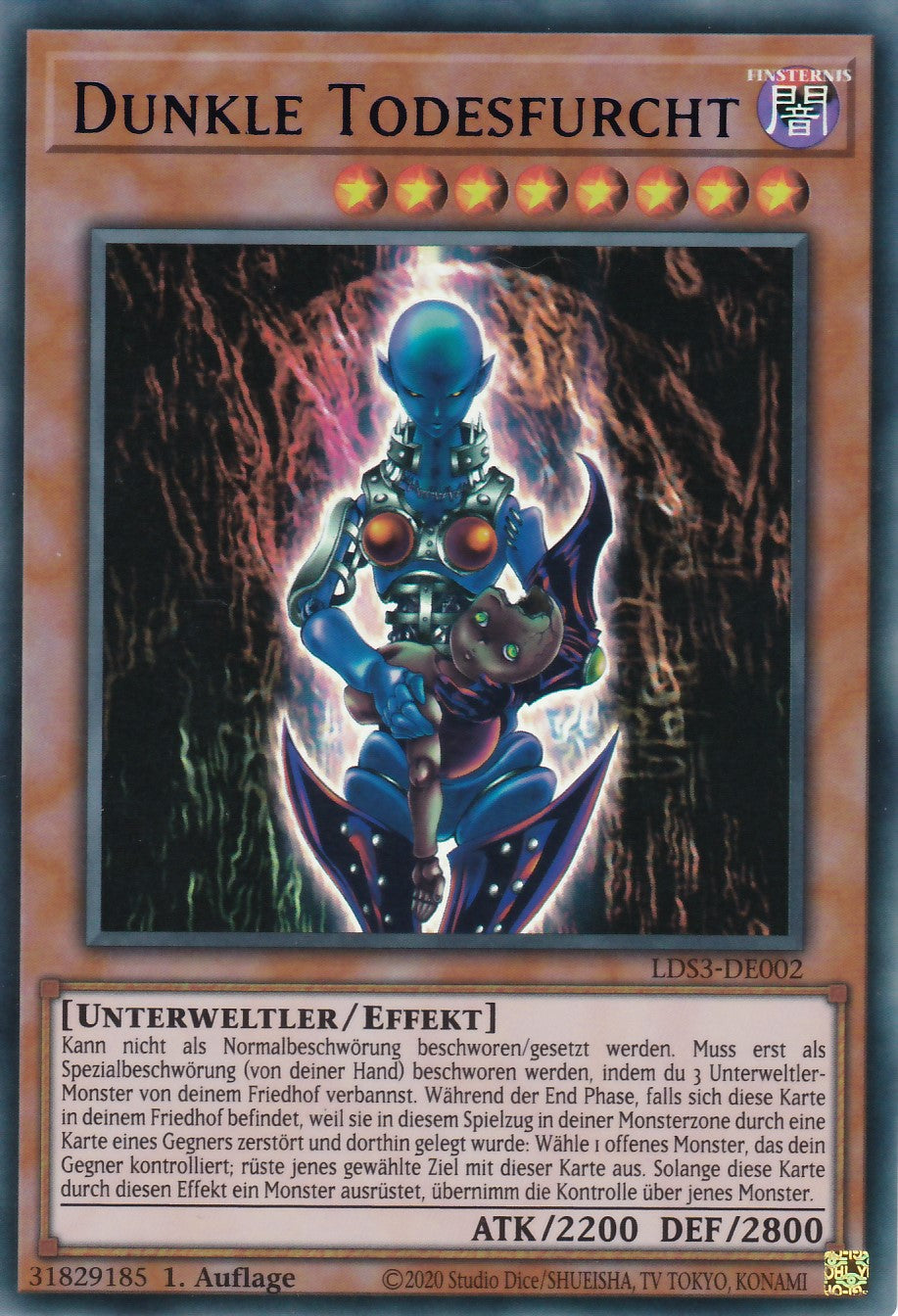 Dunkle Todesfurcht - LDS3-DE002 - Ultra Rare - Deutsch - 1. Auflage - Legendary Duelists: Season 3