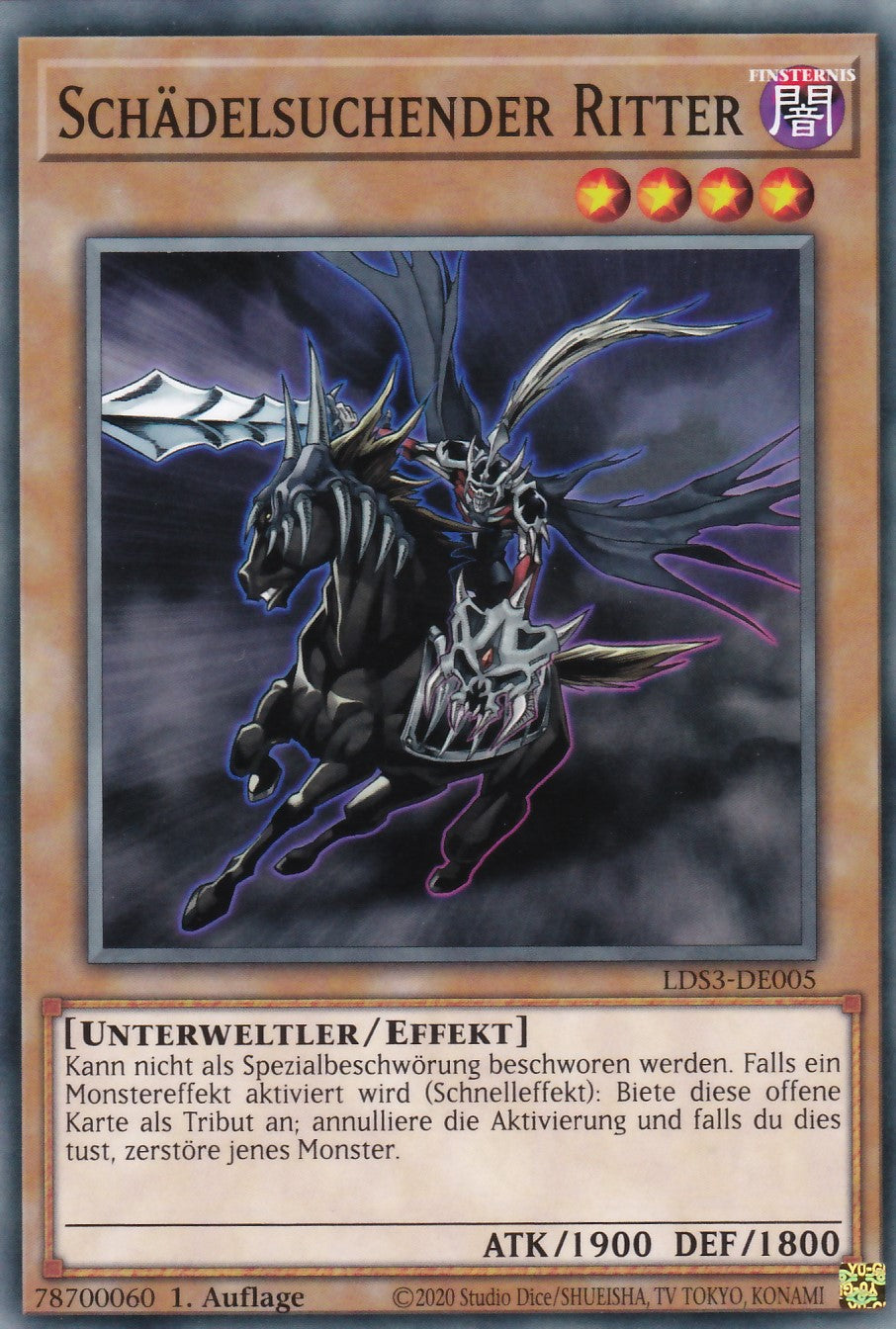 Schädelsuchender Ritter - LDS3-DE005 - Common - Deutsch - 1. Auflage - Legendary Duelists: Season 3