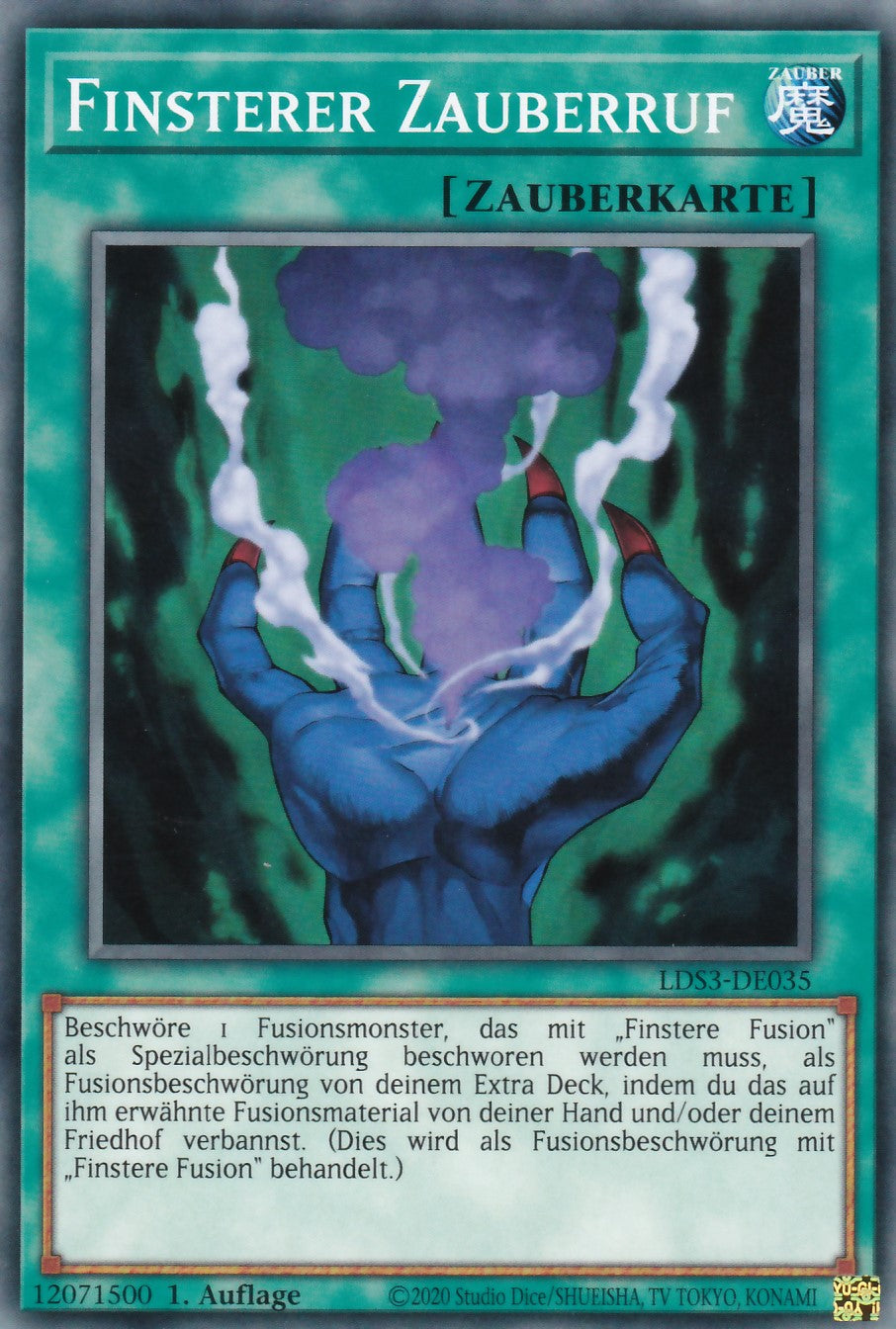 Finsterer Zauberruf - LDS3-DE035 - Common - Deutsch - 1. Auflage - Legendary Duelists: Season 3