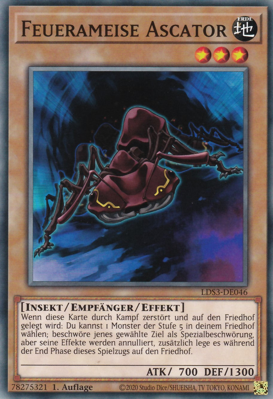 Feuerameise Ascator - LDS3-DE046 - Common - Deutsch - 1. Auflage - Legendary Duelists: Season 3