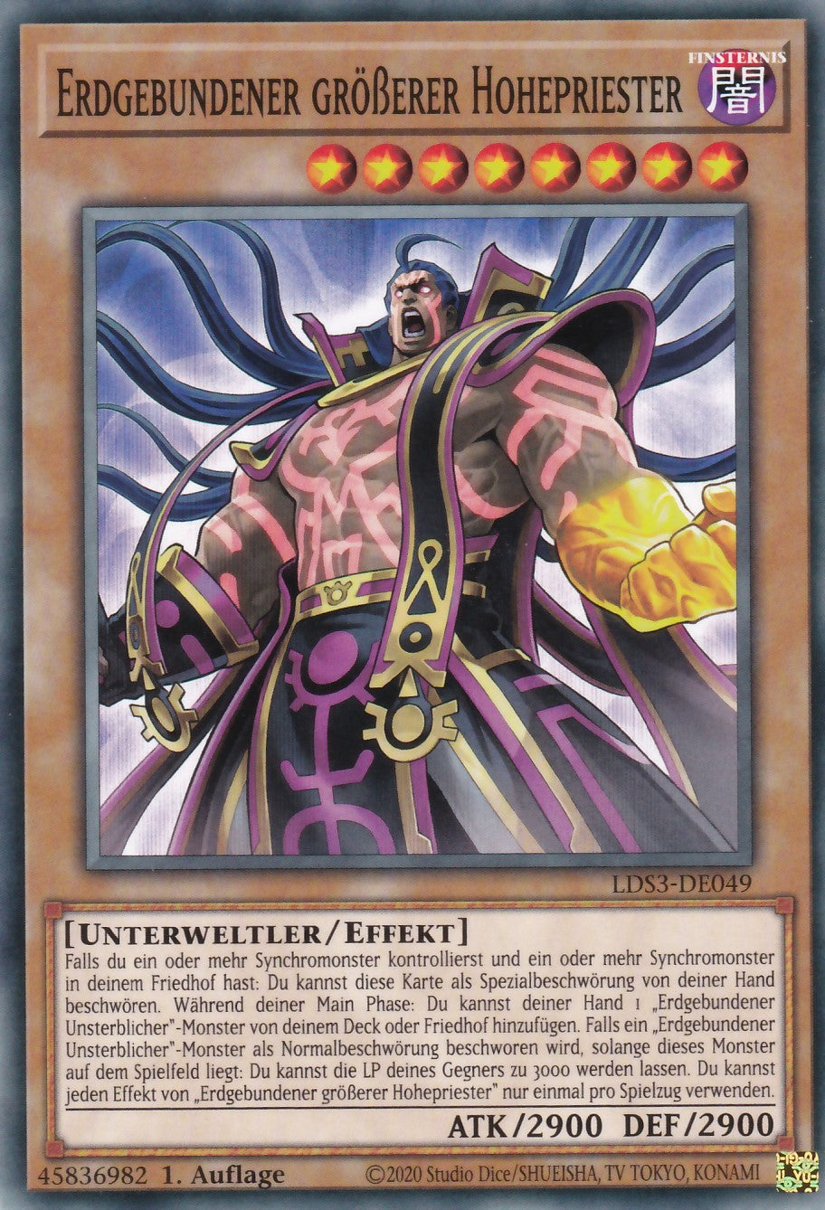 Erdgebundener größerer Hohepriester - LDS3-DE049 - Common - Deutsch - 1. Auflage - Legendary Duelists: Season 3