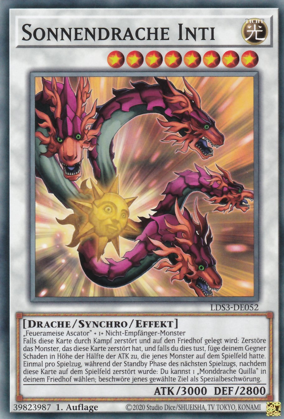 Sonnendrache Inti - LDS3-DE052 - Common - Deutsch - 1. Auflage - Legendary Duelists: Season 3