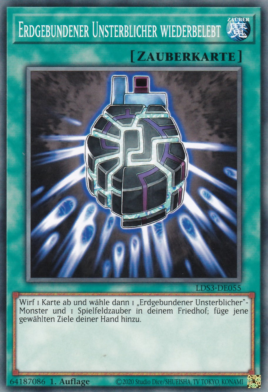 Erdgebundener Unsterblicher wiederbelebt - LDS3-DE055 - Common - Deutsch - 1. Auflage - Legendary Duelists: Season 3