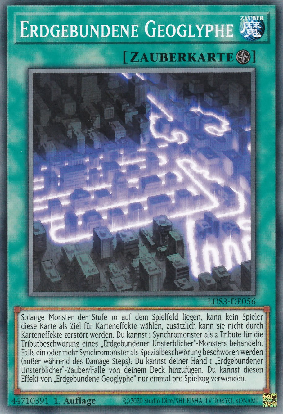 Erdgebundene Geoglyphe - LDS3-DE056 - Common - Deutsch - 1. Auflage - Legendary Duelists: Season 3