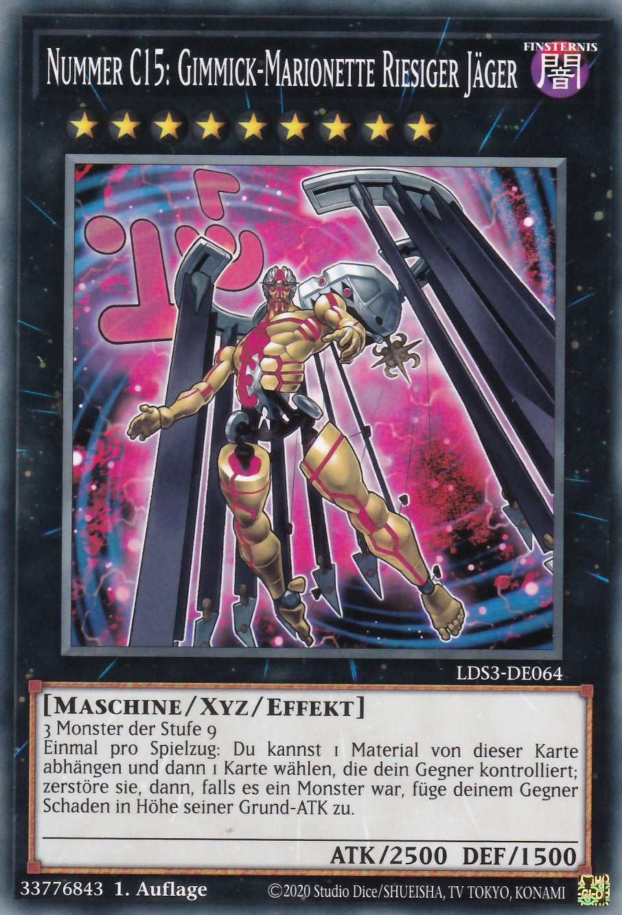 Nummer C15: Gimmick-Marionette Riesiger Jäger - LDS3-DE064 - Common - Deutsch - 1. Auflage - Legendary Duelists: Season 3
