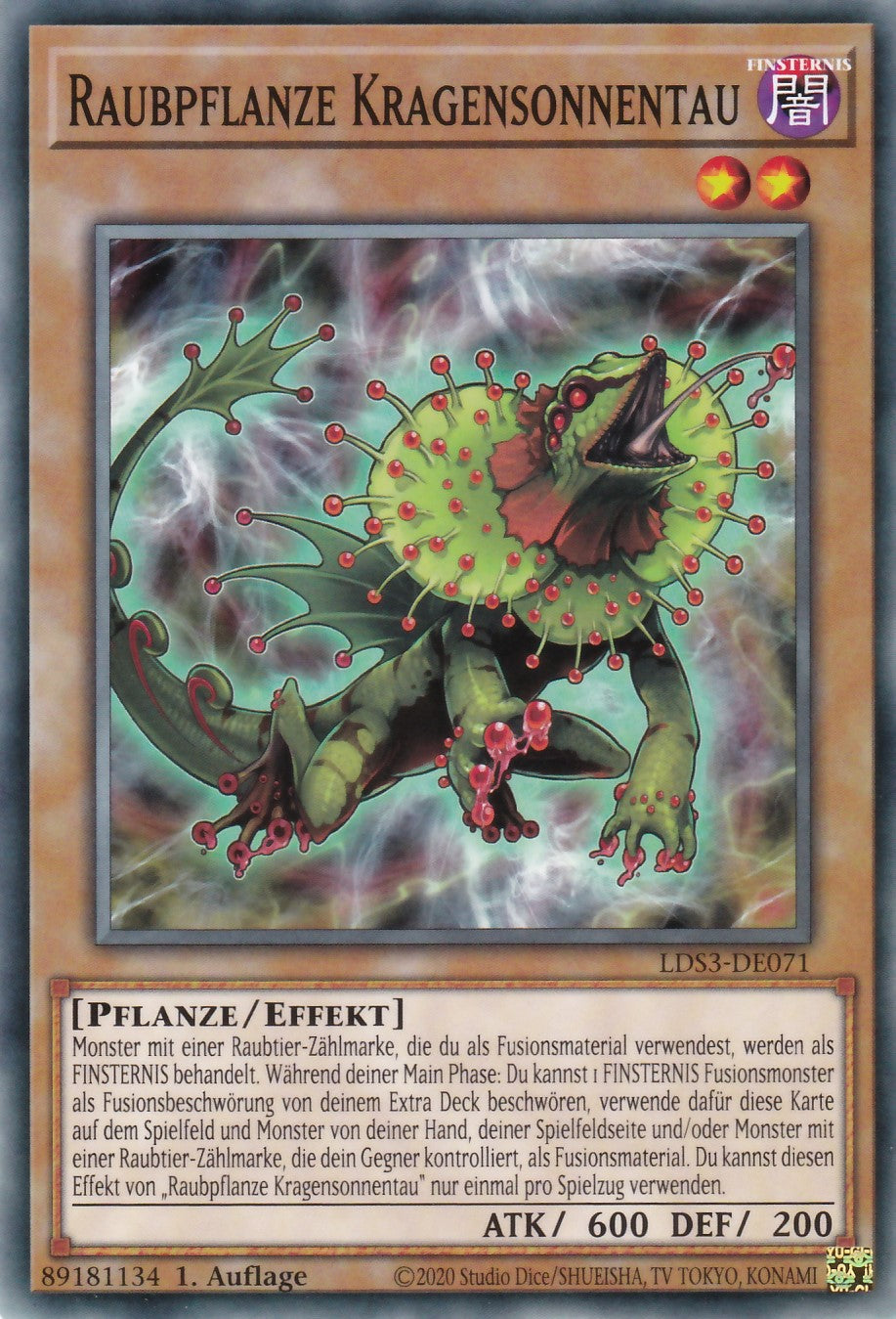 Raubpflanze Kragensonnentau - LDS3-DE071 - Common - Deutsch - 1. Auflage - Legendary Duelists: Season 3