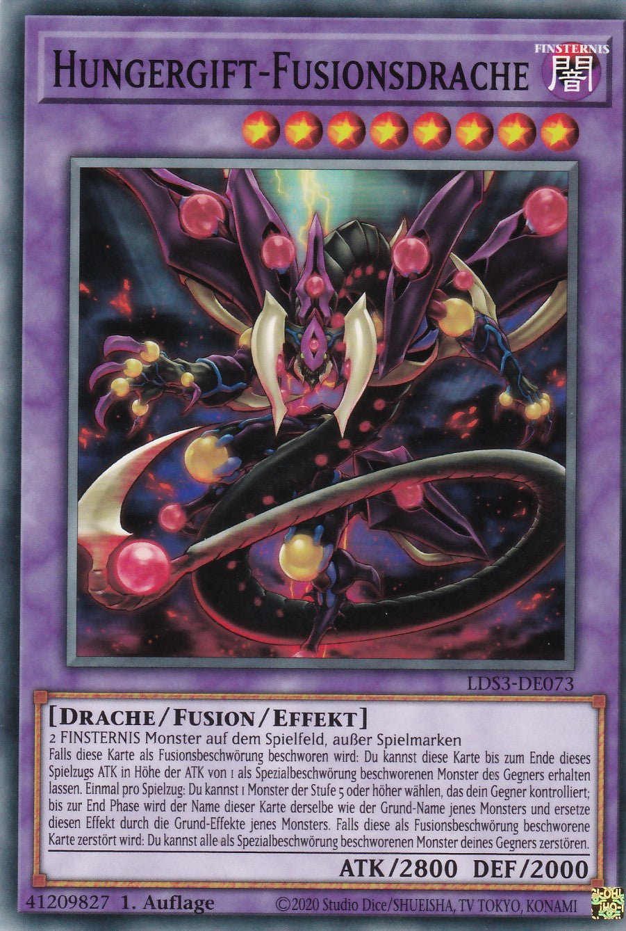 Hungergift-Fusionsdrache - LDS3-DE073 - Common - Deutsch - 1. Auflage - Legendary Duelists: Season 3