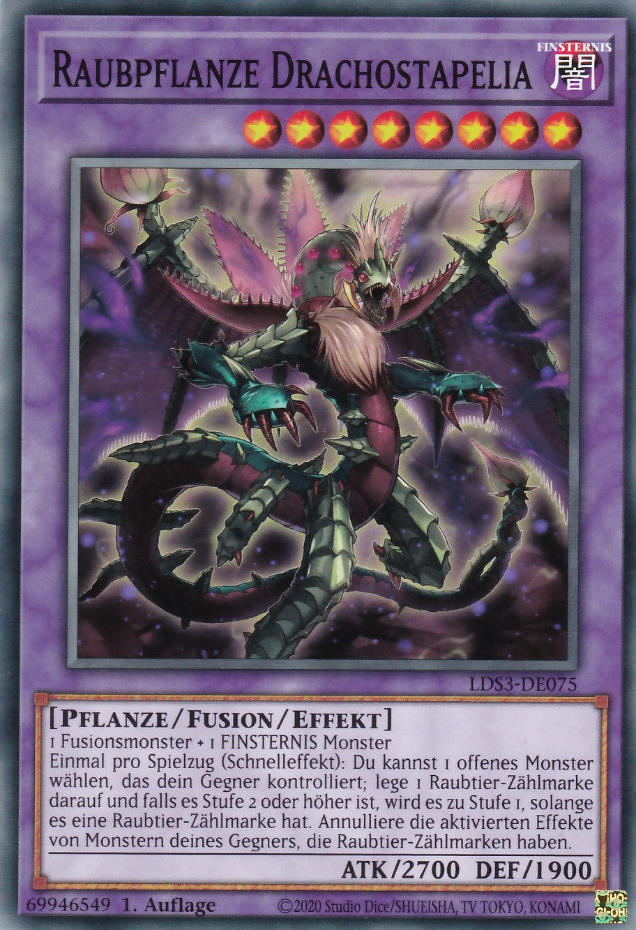 Raubpflanze Drachostapelia - LDS3-DE075 - Common - Deutsch - 1. Auflage - Legendary Duelists: Season 3