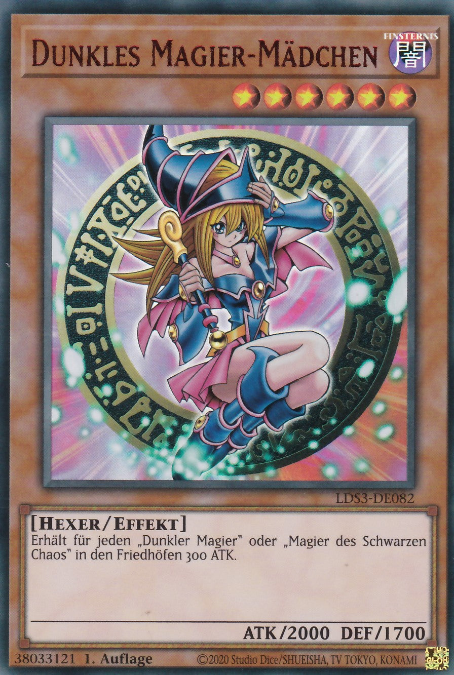 Dunkles Magier-Mädchen - LDS3-DE082 - Ultra Rare - Deutsch - 1. Auflage - Legendary Duelists: Season 3