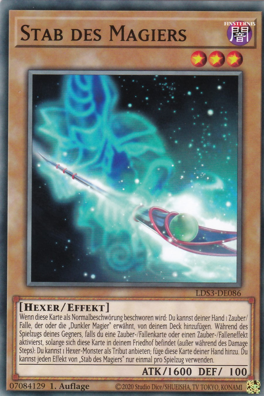 Stab des Magiers - LDS3-DE086 - Common - Deutsch - 1. Auflage - Legendary Duelists: Season 3