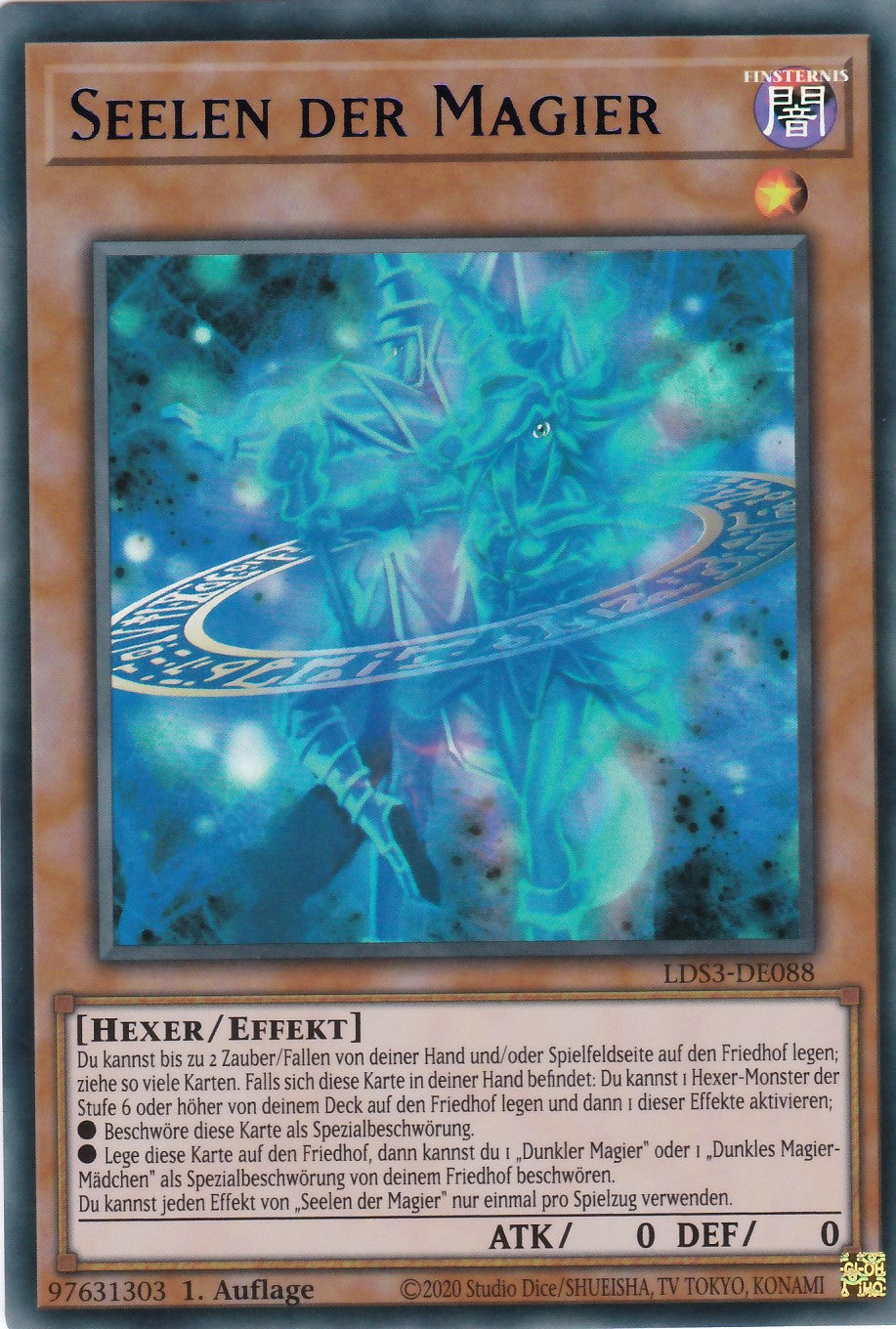Seelen der Magier - LDS3-DE088 - Ultra Rare - Deutsch - 1. Auflage - Legendary Duelists: Season 3