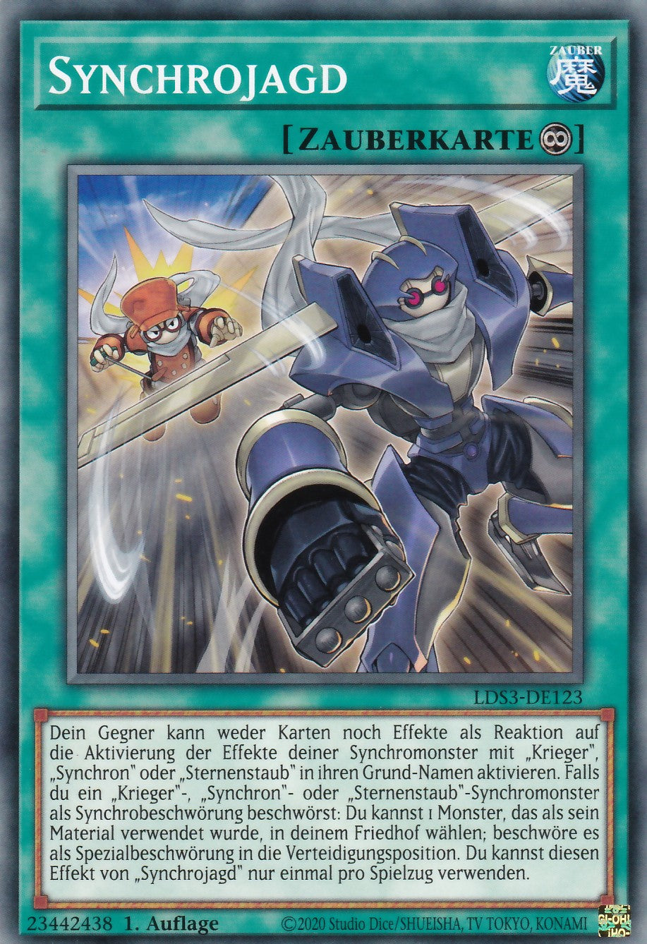 Synchrojagd - LDS3-DE123 - Common - Deutsch - 1. Auflage - Legendary Duelists: Season 3