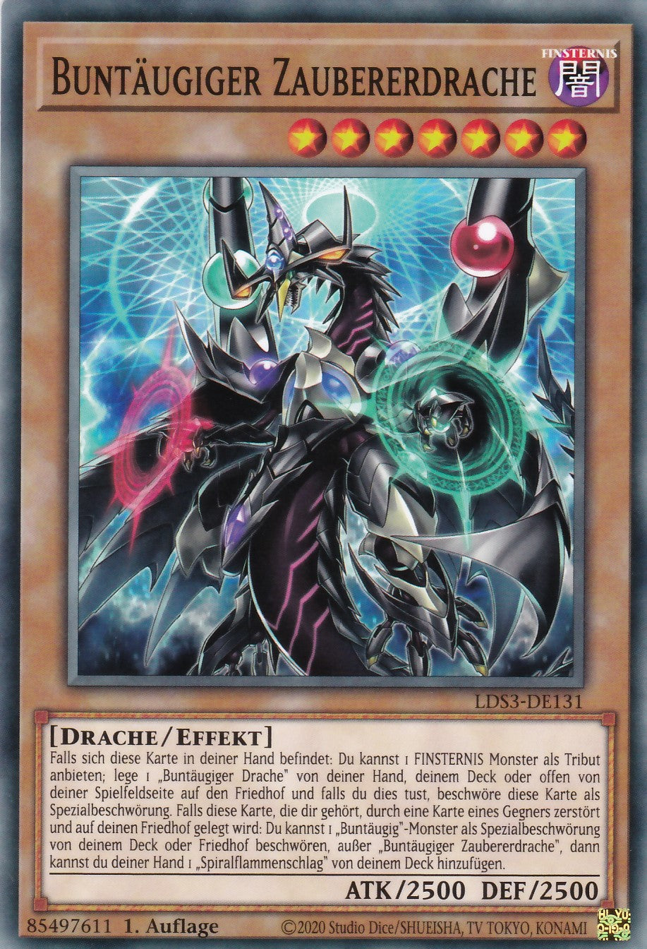 Buntäugiger Zaubererdrache - LDS3-DE131 - Common - Deutsch - 1. Auflage - Legendary Duelists: Season 3