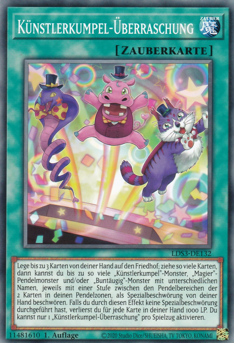 Künstlerkumpel-Überraschung - LDS3-DE132 - Common - Deutsch - 1. Auflage - Legendary Duelists: Season 3