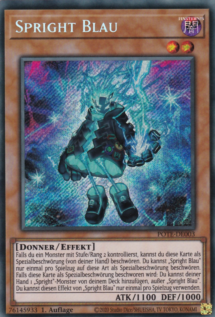 Spright Blau - POTE-DE003 - Secret Rare - Deutsch - 1. Auflage - Power of the Elements