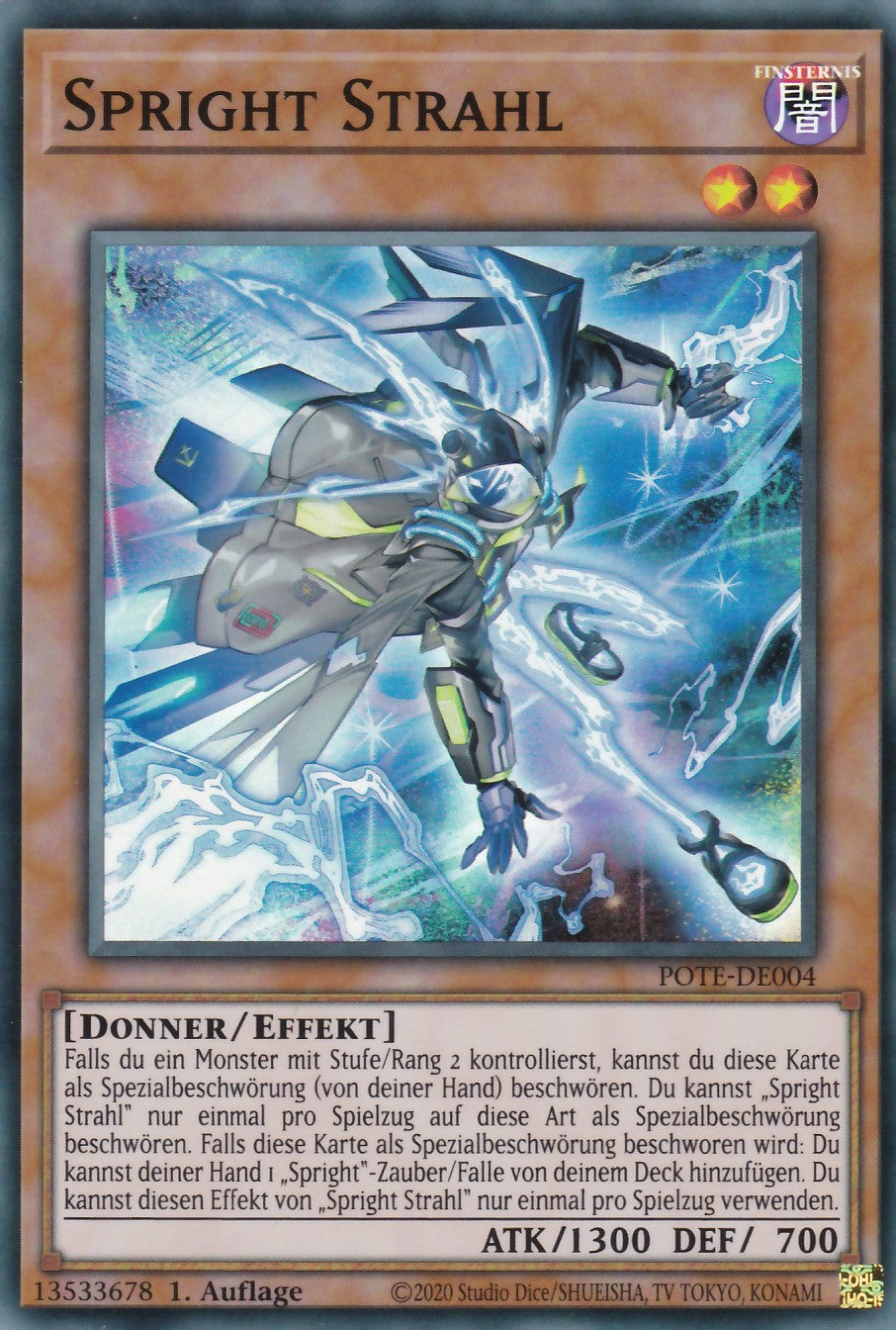 Spright Strahl - POTE-DE004 - Super Rare - Deutsch - 1. Auflage - Power of the Elements