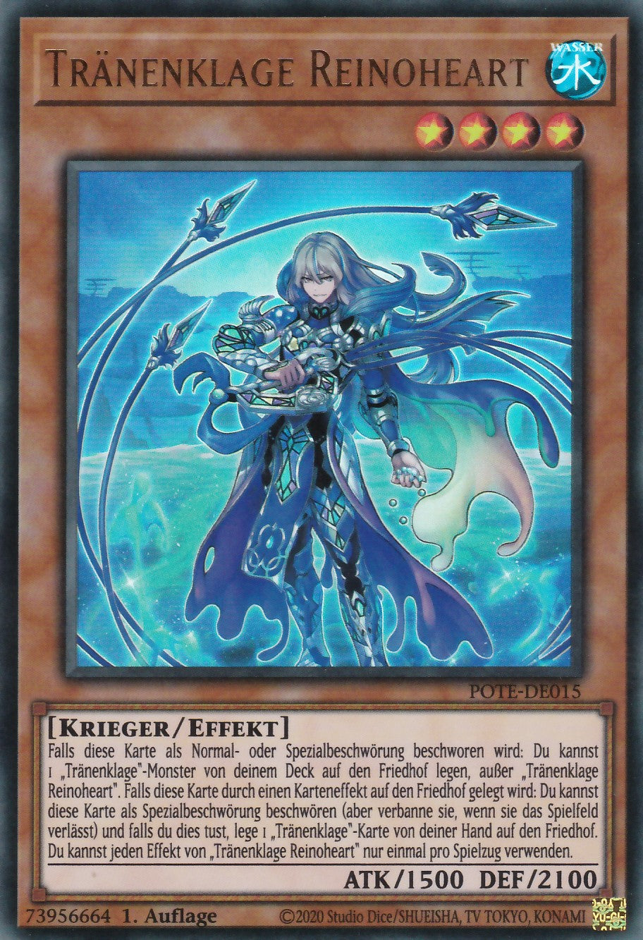 Tränenklage Reinoheart - POTE-DE015 - Ultra Rare - Deutsch - 1. Auflage - Power of the Elements