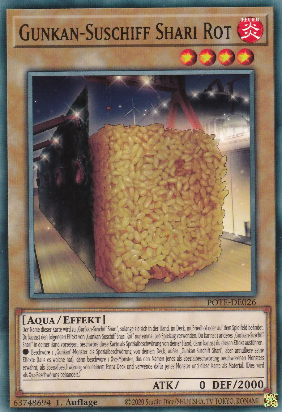 Gunkan-Suschiff Shari Rot - POTE-DE026 - Common - Deutsch - 1. Auflage - Power of the Elements