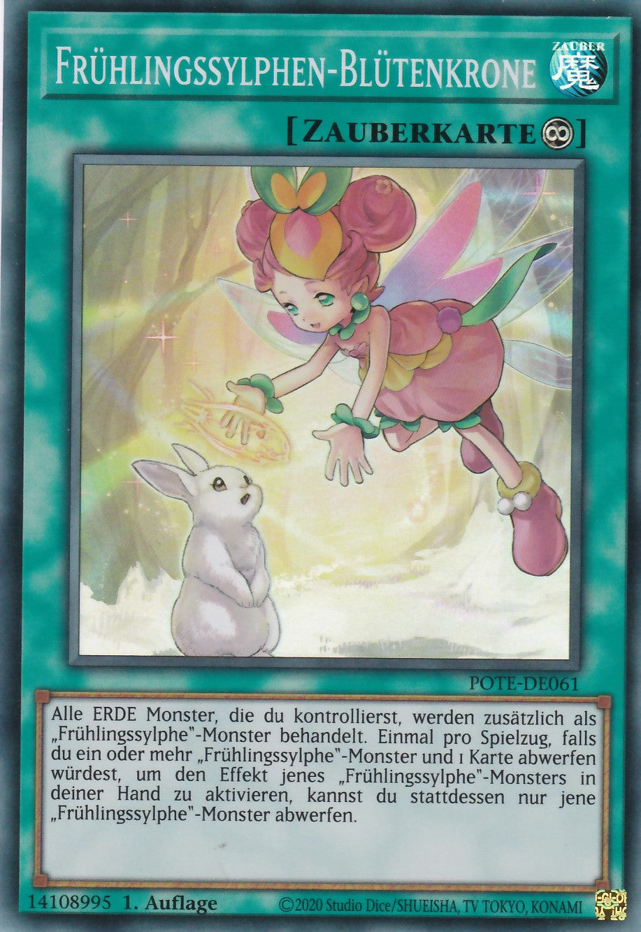 Frühlingssylphen-Blütenkrone - POTE-DE061 - Super Rare - Deutsch - 1. Auflage - Power of the Elements