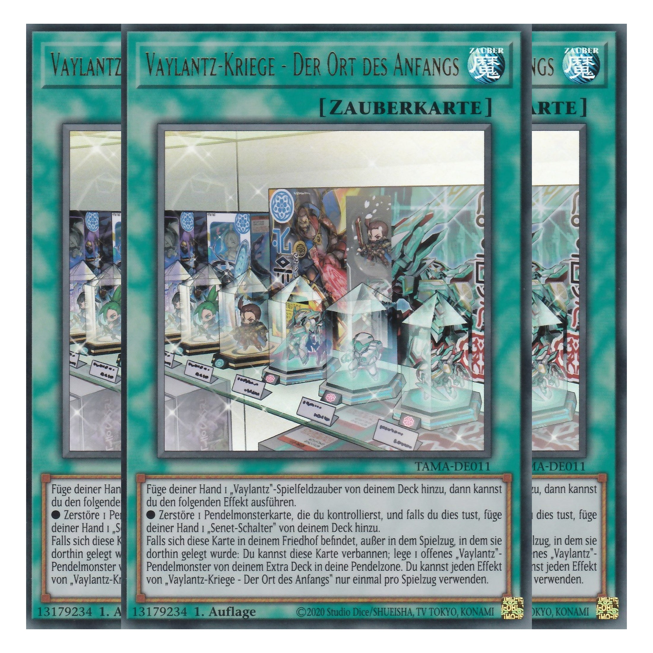 Vaylantz-Kriege - Der Ort des Anfangs - TAMA-DE011 - Ultra Rare - 1. Auflage - Deutsch - Tactical Masters - Yu-Gi-Oh! - Playset (3 Kopien)