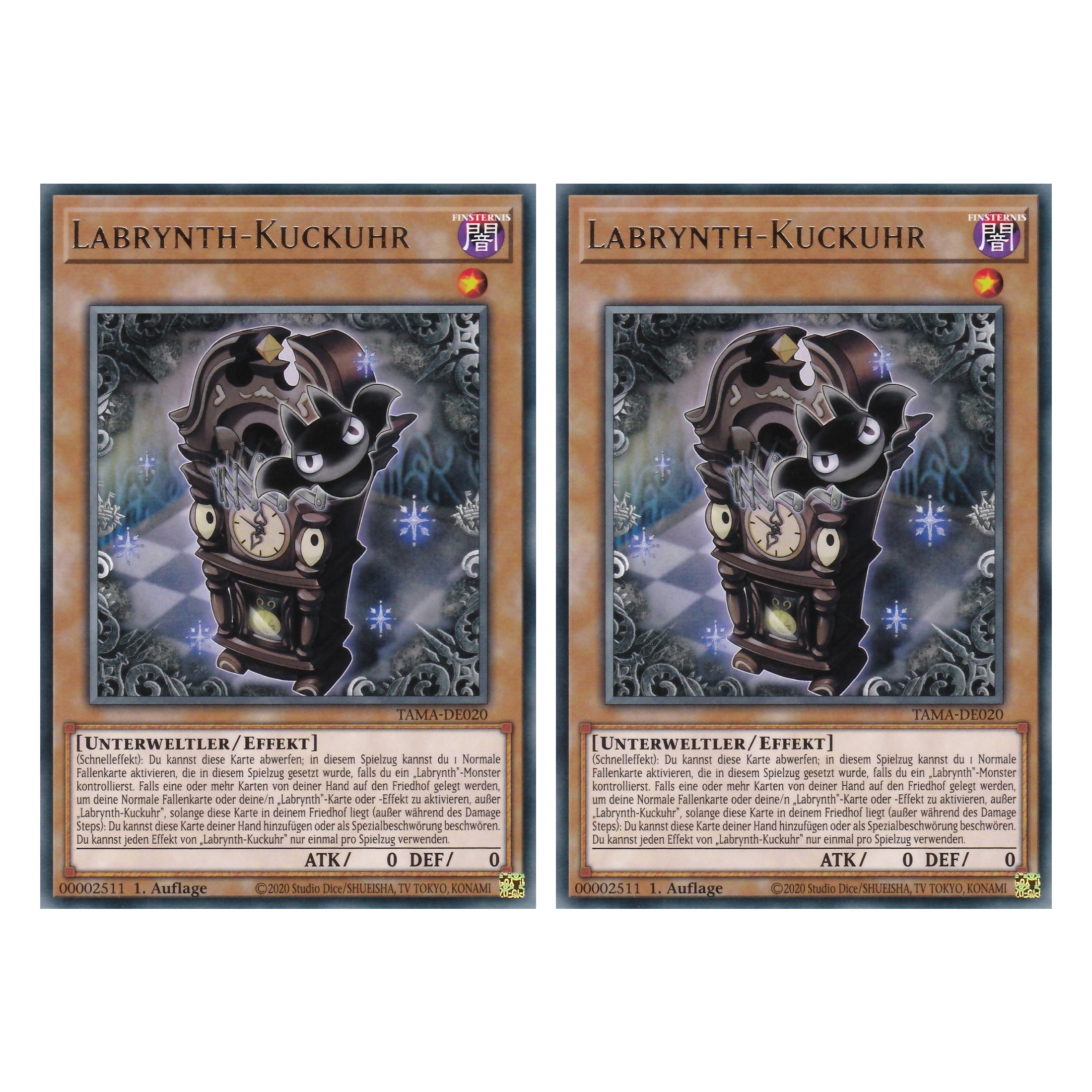 Labrynth-Kuckuhr - TAMA-DE020 - Rare - 1. Auflage - Deutsch - Tactical Masters - Yu-Gi-Oh! - Duo Set (2 Stück)