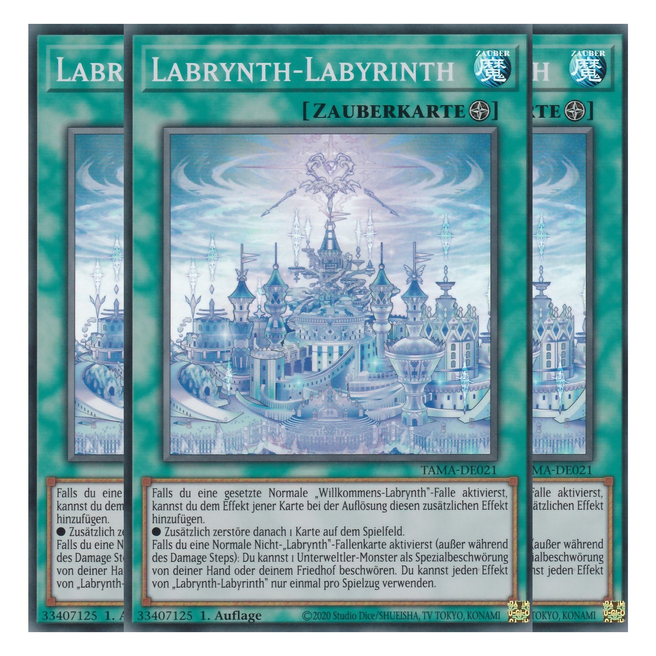 Labrynth-Labyrinth - TAMA-DE021 - Super Rare - 1. Auflage - Deutsch - Tactical Masters - Yu-Gi-Oh! - Playset (3 Kopien)