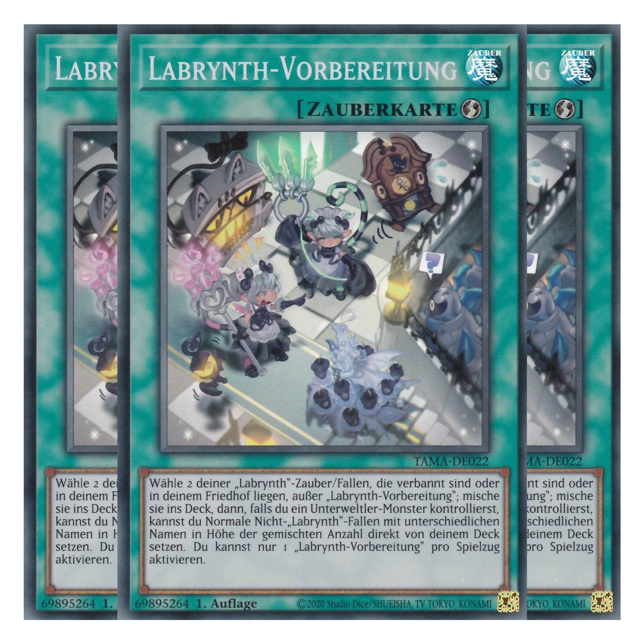 Labrynth-Vorbereitung - TAMA-DE022 - Super Rare - 1. Auflage - Deutsch - Tactical Masters - Yu-Gi-Oh! - Playset (3 Kopien)