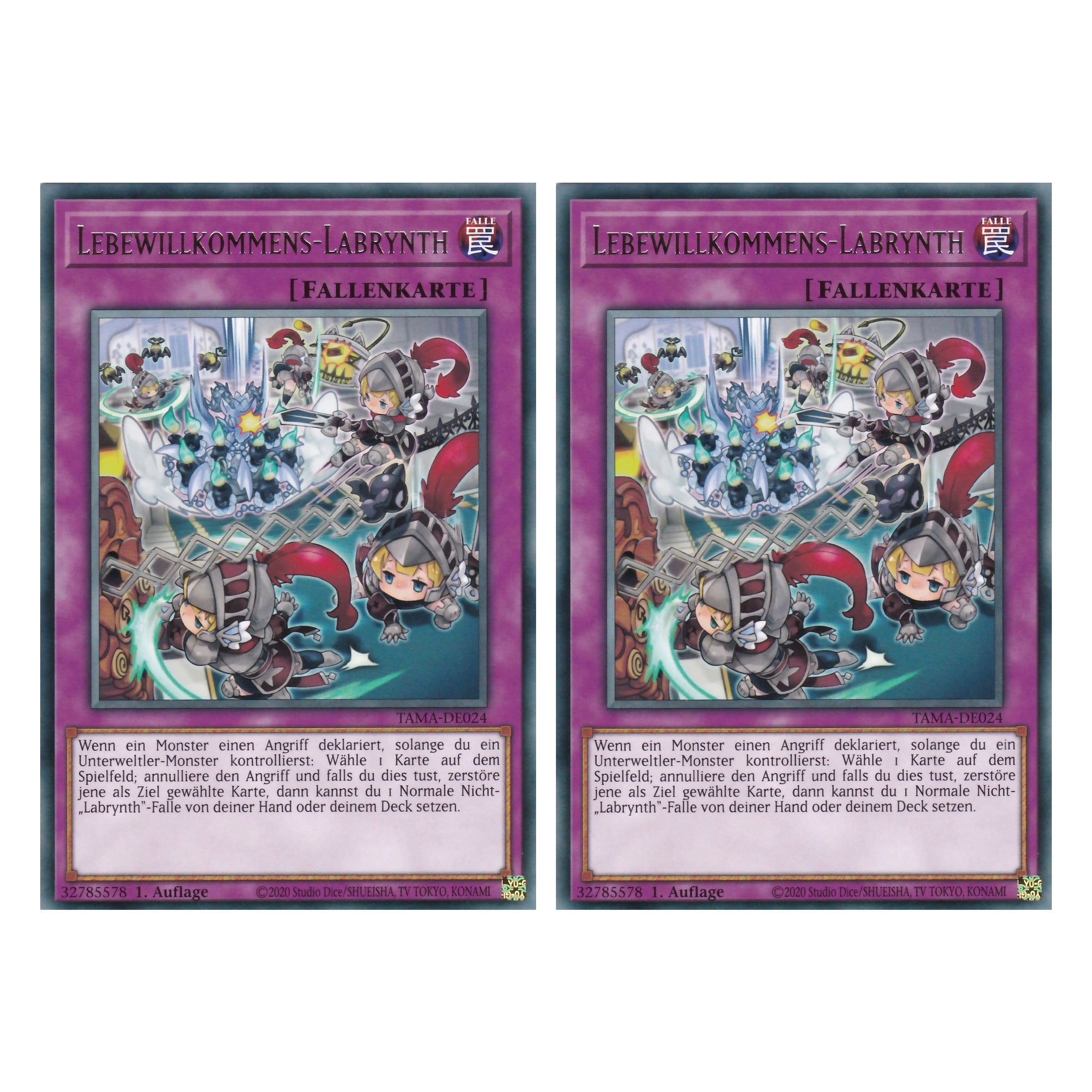 Lebewillkommens-Labrynth - TAMA-DE024 - Rare - 1. Auflage - Deutsch - Tactical Masters - Yu-Gi-Oh! - Duo Set (2 Stück)