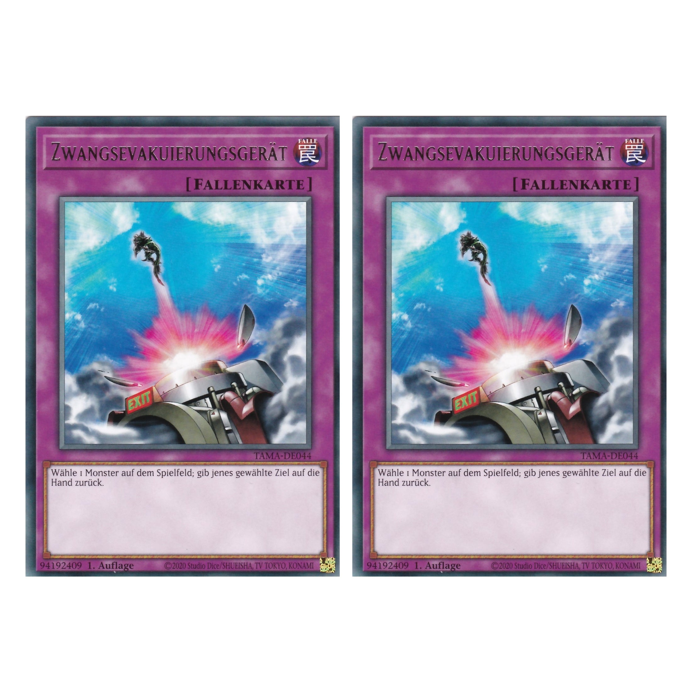 Zwangsevakuierungsgerät - TAMA-DE044 - Rare - 1. Auflage - Deutsch - Tactical Masters - Yu-Gi-Oh! - Duo Set (2 Stück)