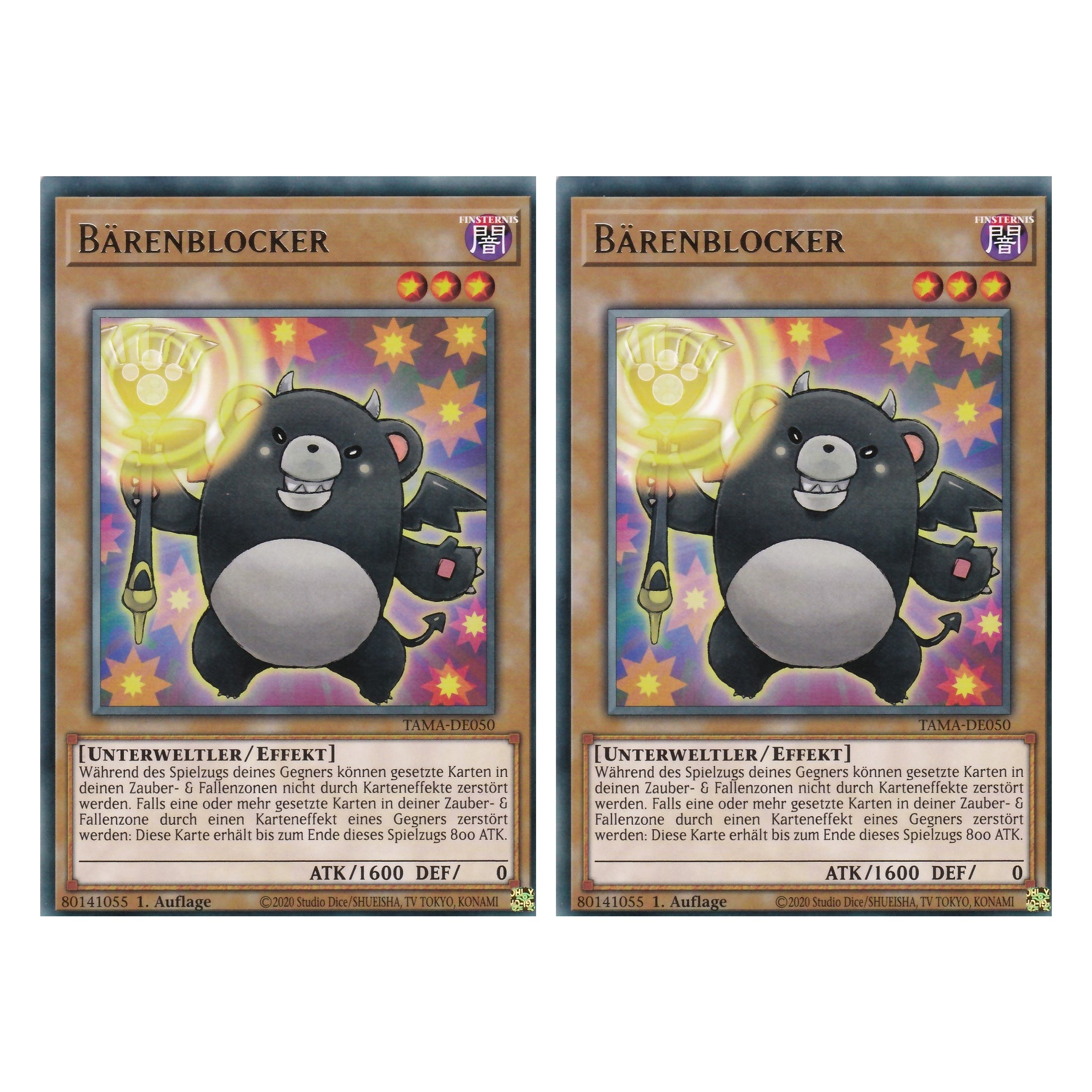 Bärenblocker - TAMA-DE050 - Rare - 1. Auflage - Deutsch - Tactical Masters - Yu-Gi-Oh! - Duo Set (2 Stück)