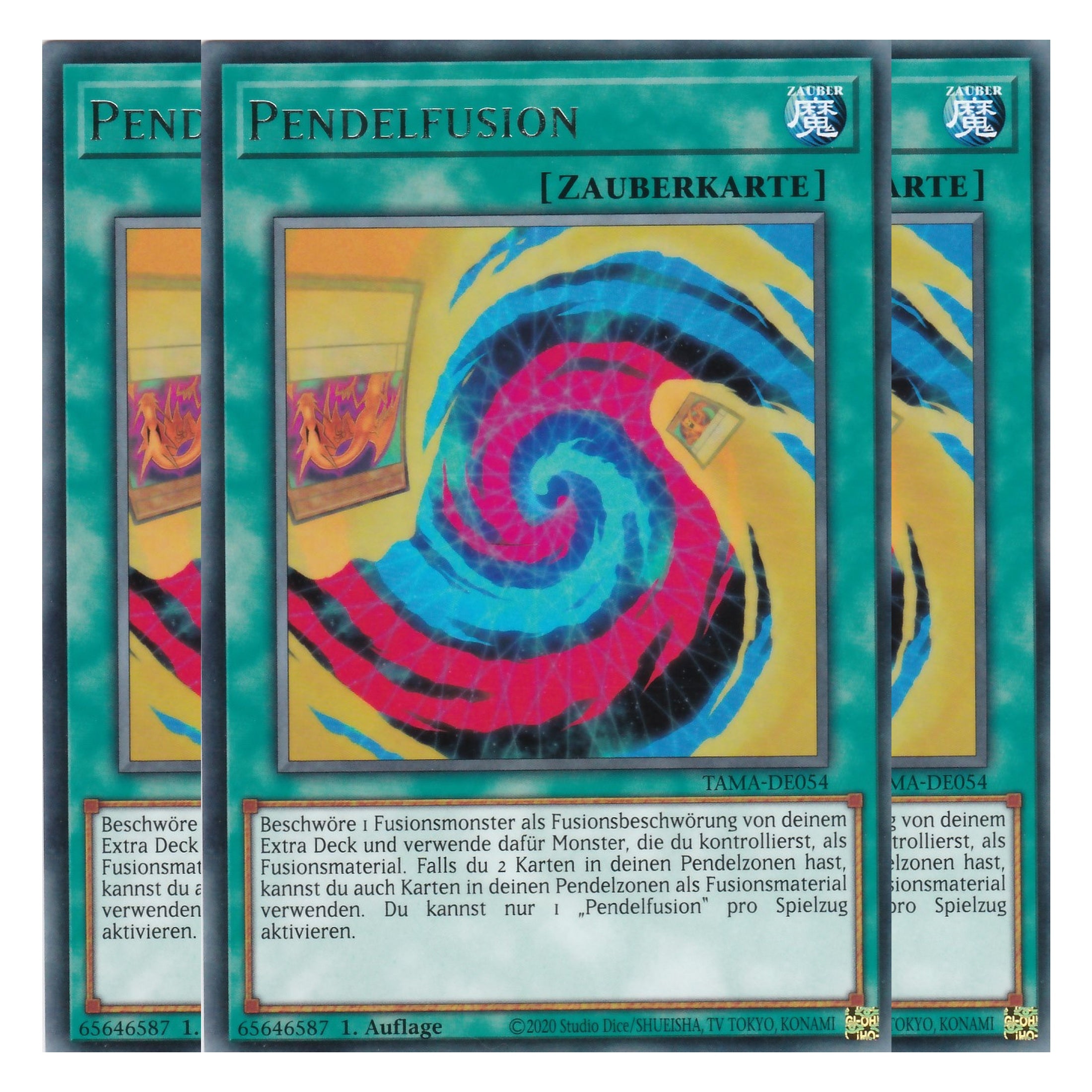 Pendelfusion - TAMA-DE054 - Rare - 1. Auflage - Deutsch - Tactical Masters - Yu-Gi-Oh! - Playset (3 Kopien)