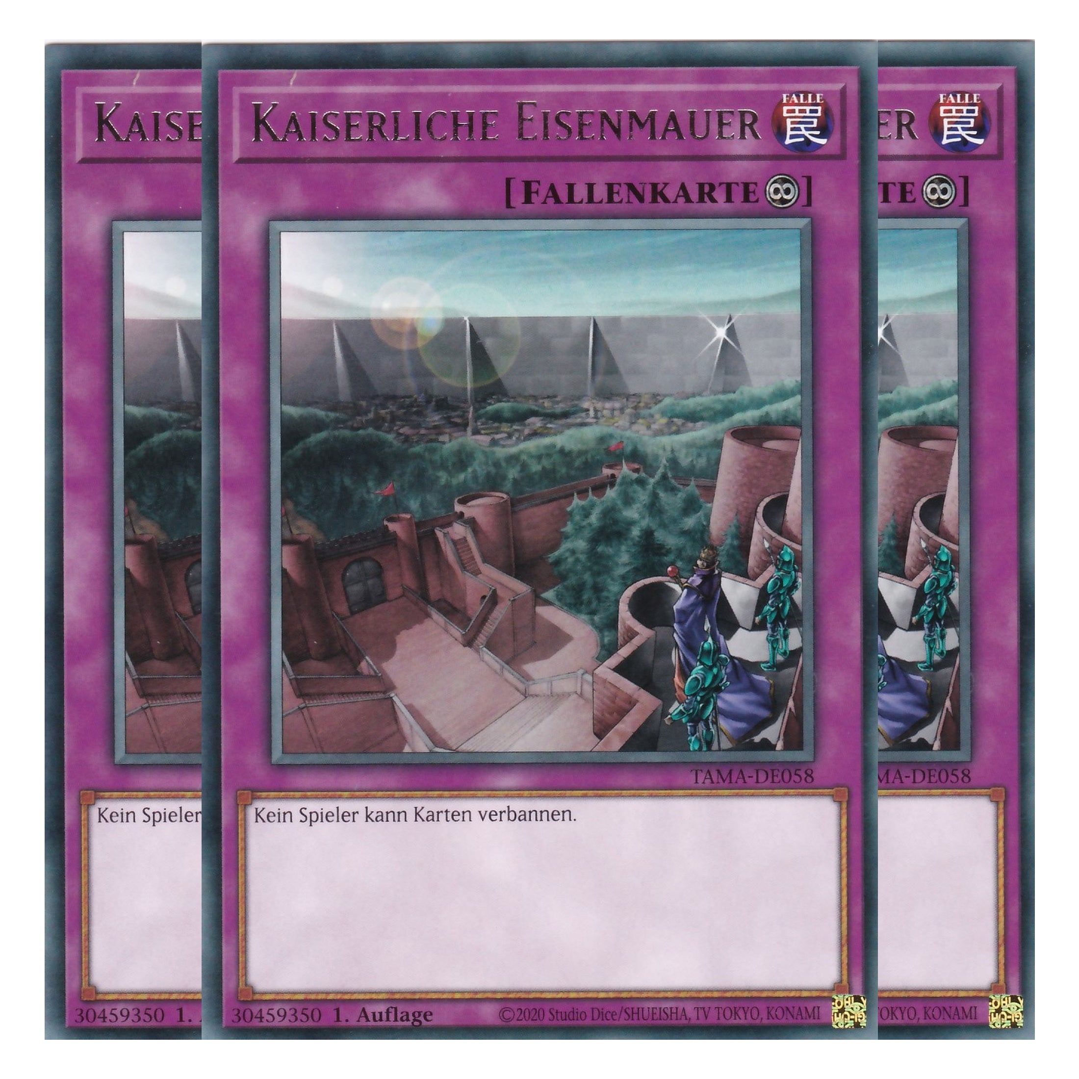 Kaiserliche Eisenmauer - TAMA-DE058 - Rare - 1. Auflage - Deutsch - Tactical Masters - Yu-Gi-Oh! - Playset (3 Kopien)