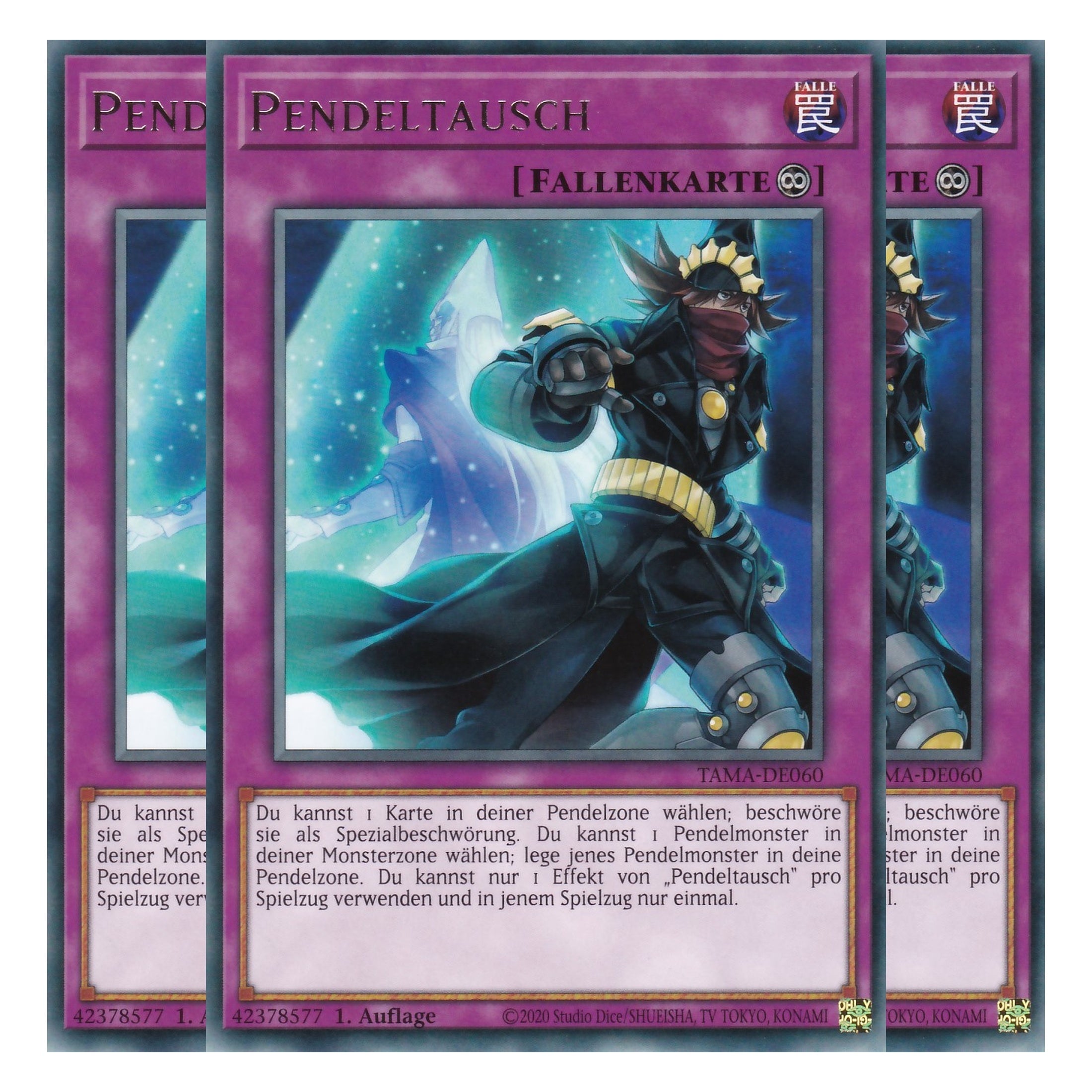 Pendeltausch - TAMA-DE060 - Rare - 1. Auflage - Deutsch - Tactical Masters - Yu-Gi-Oh! - Playset (3 Kopien)