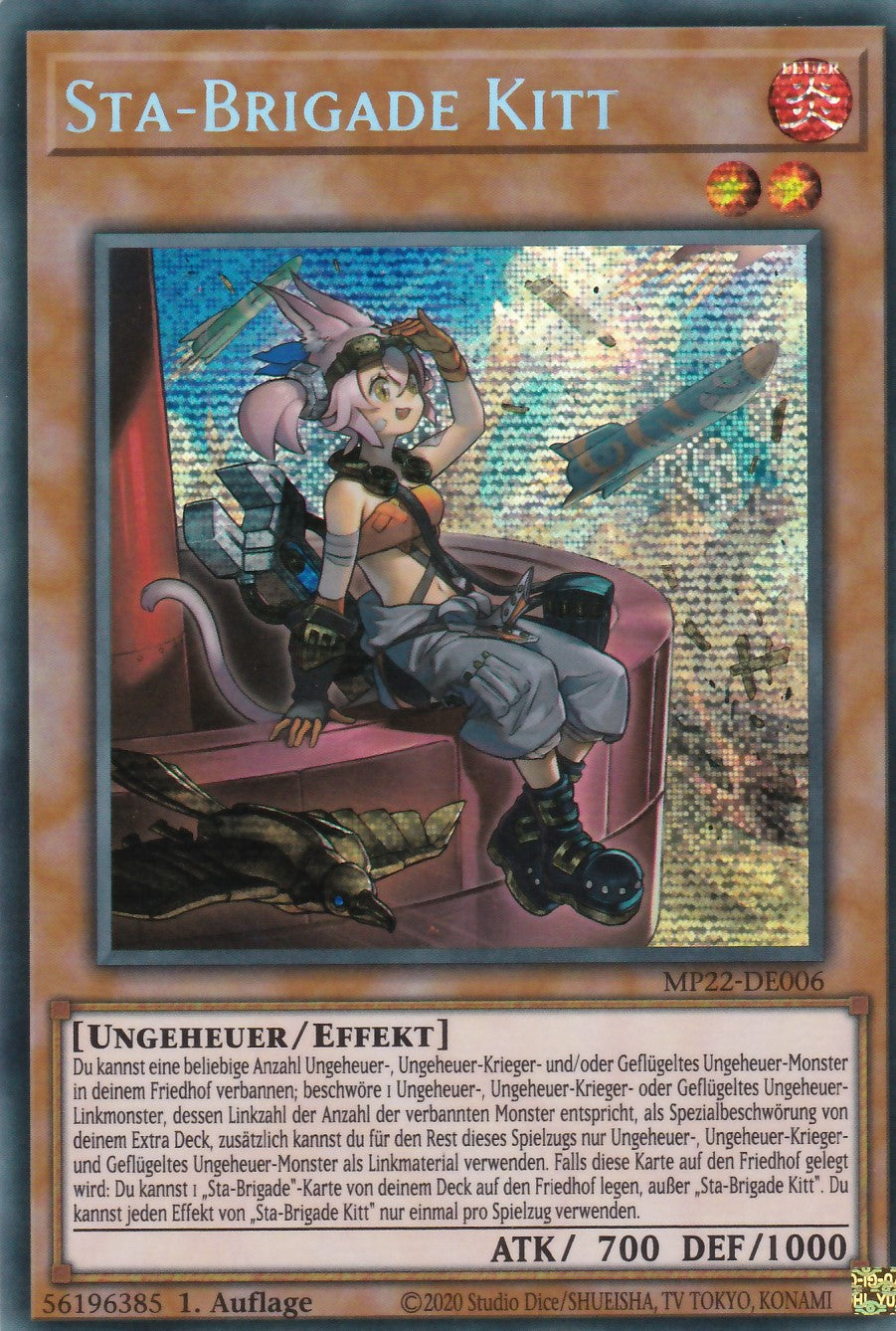 Sta-Brigade Kitt - MP22-DE006 - Secret Rare - Deutsch - 1. Auflage - 2022 Tin of the Pharaoh's Gods
